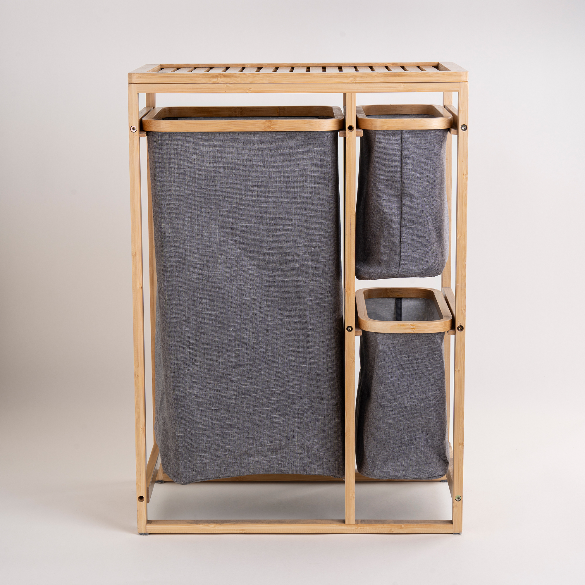 

Homez bamboo laundry basket organizer 49.5*30*70 cm