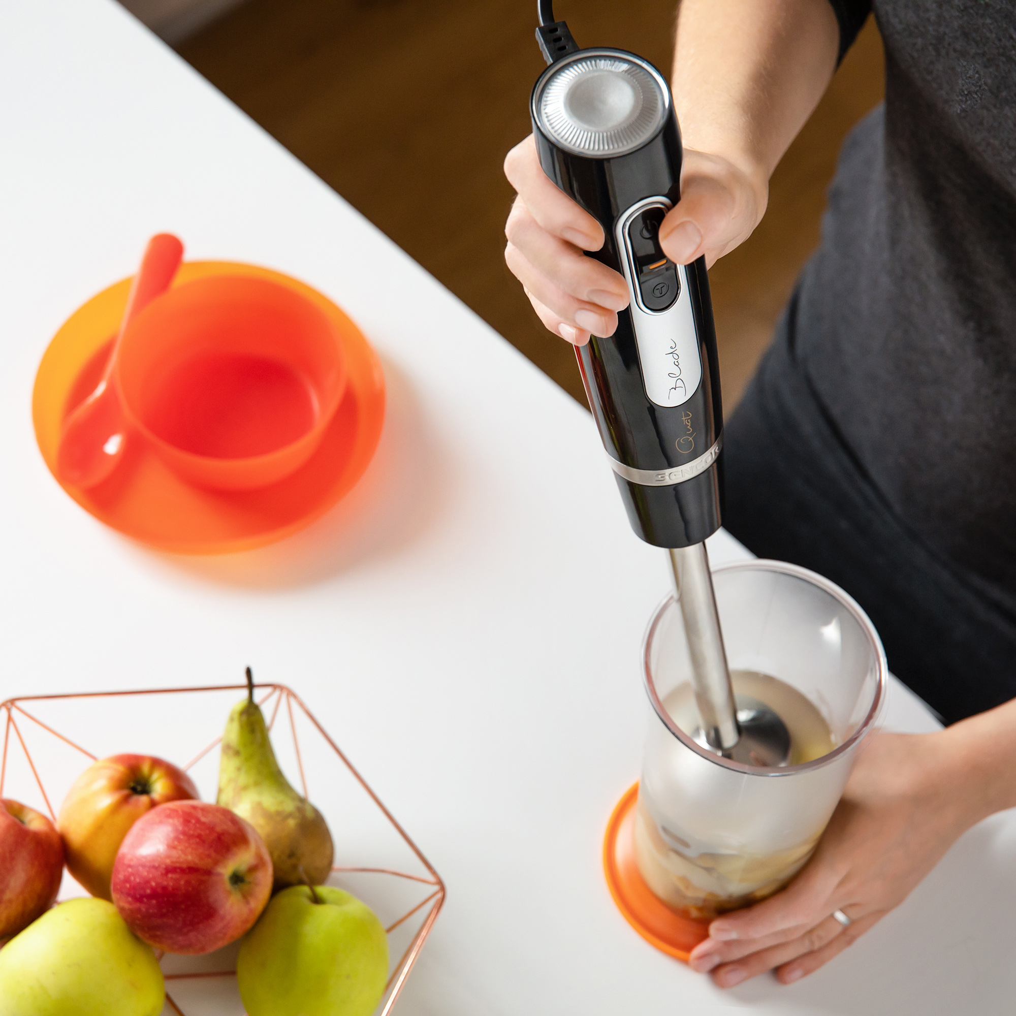 

Sencor stainless steel black 600W hand blender, 700ml