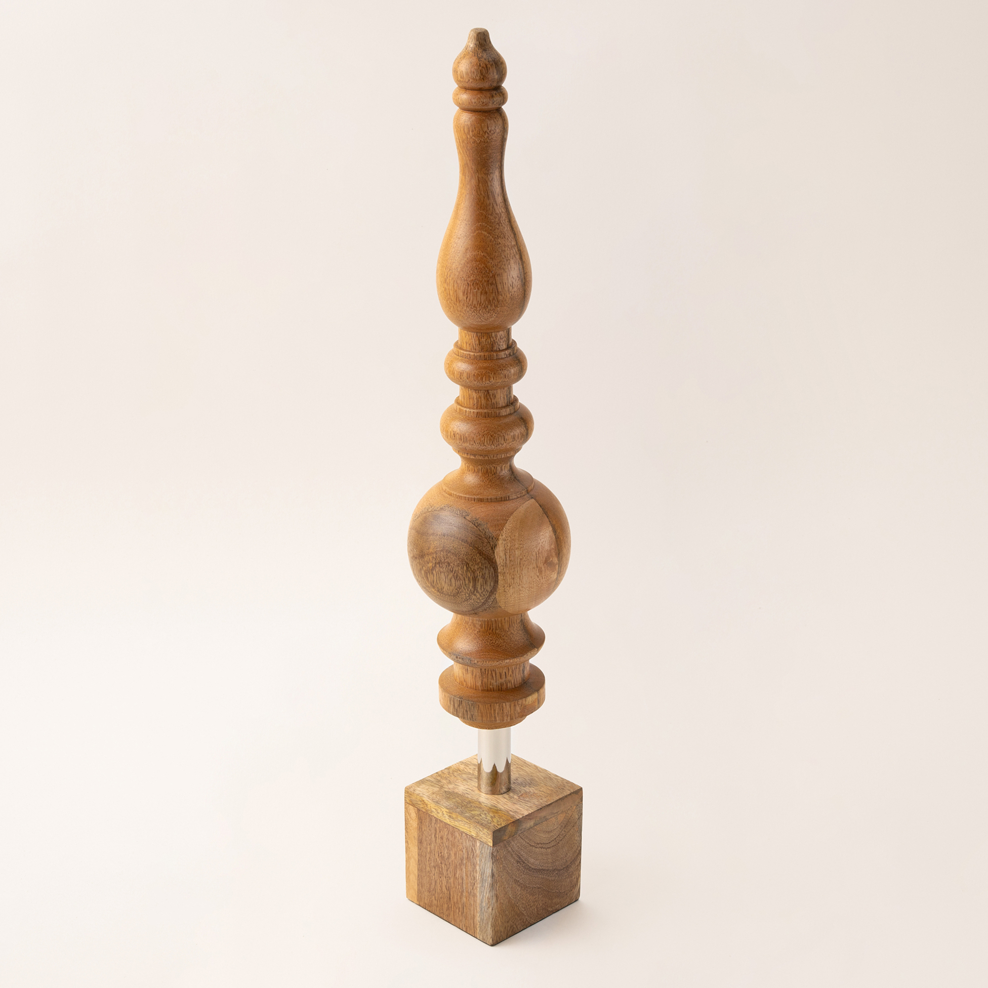 

Brown wood Ramadan decoration 10*10*66 cm