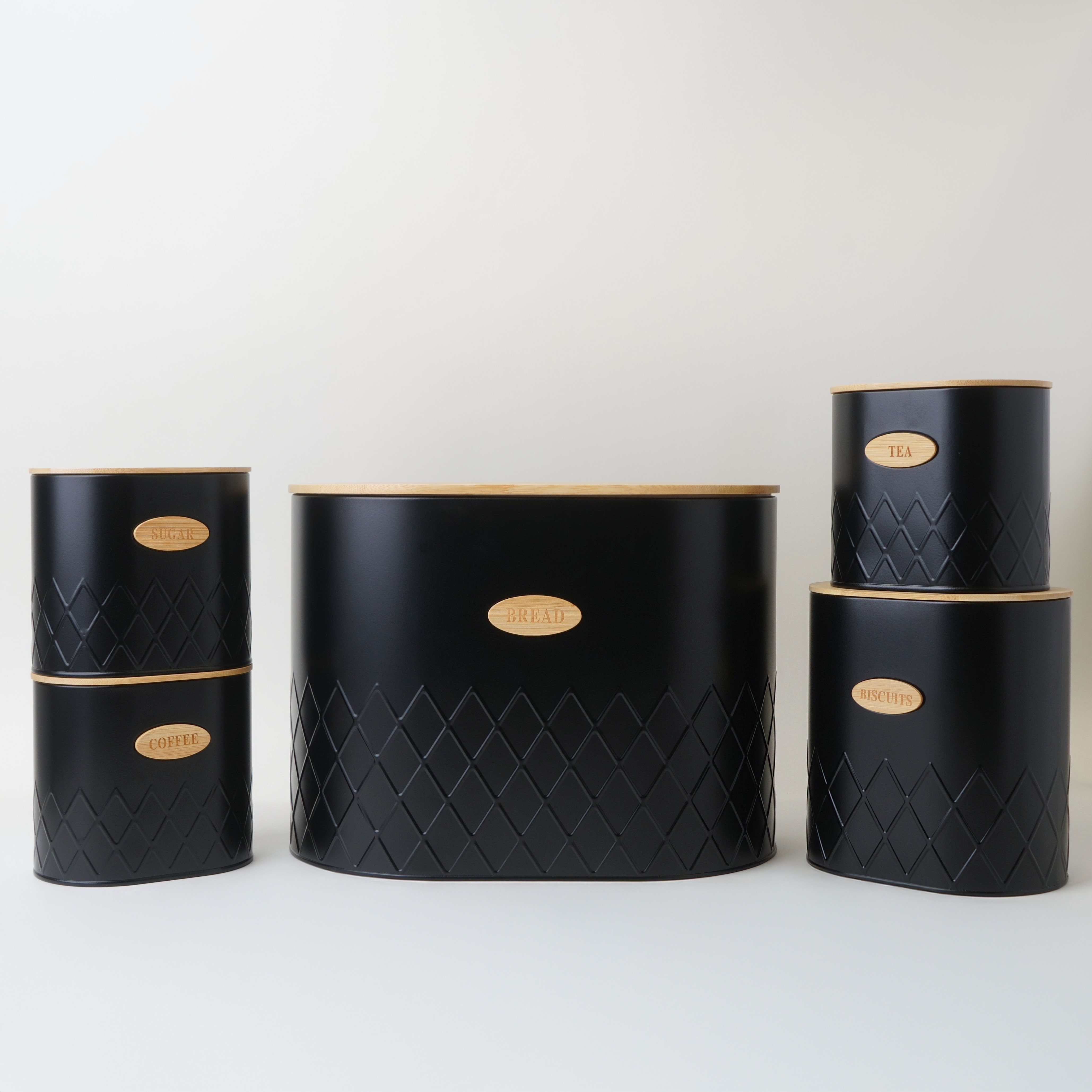 Alberto 5pcs iron storage set black 34.5*22*25cm