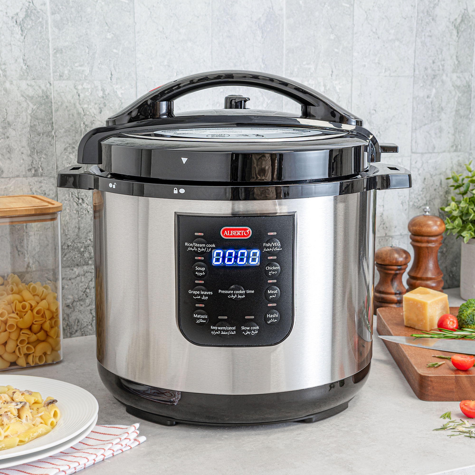 

Alberto 12L 1600W steel pressure cooker