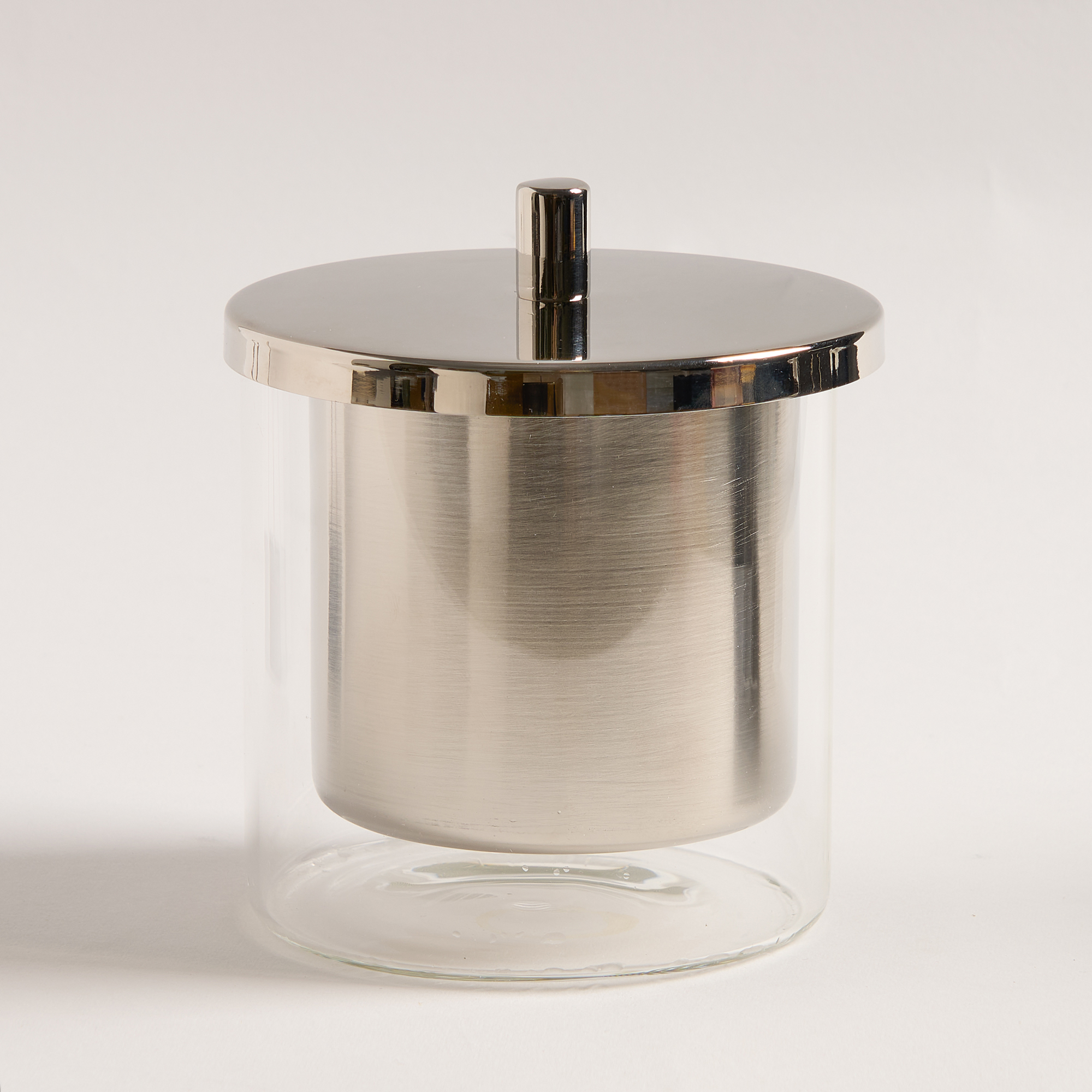 

Oulfa silver glass 1 pcs sugar bowl 11*11*12 cm
