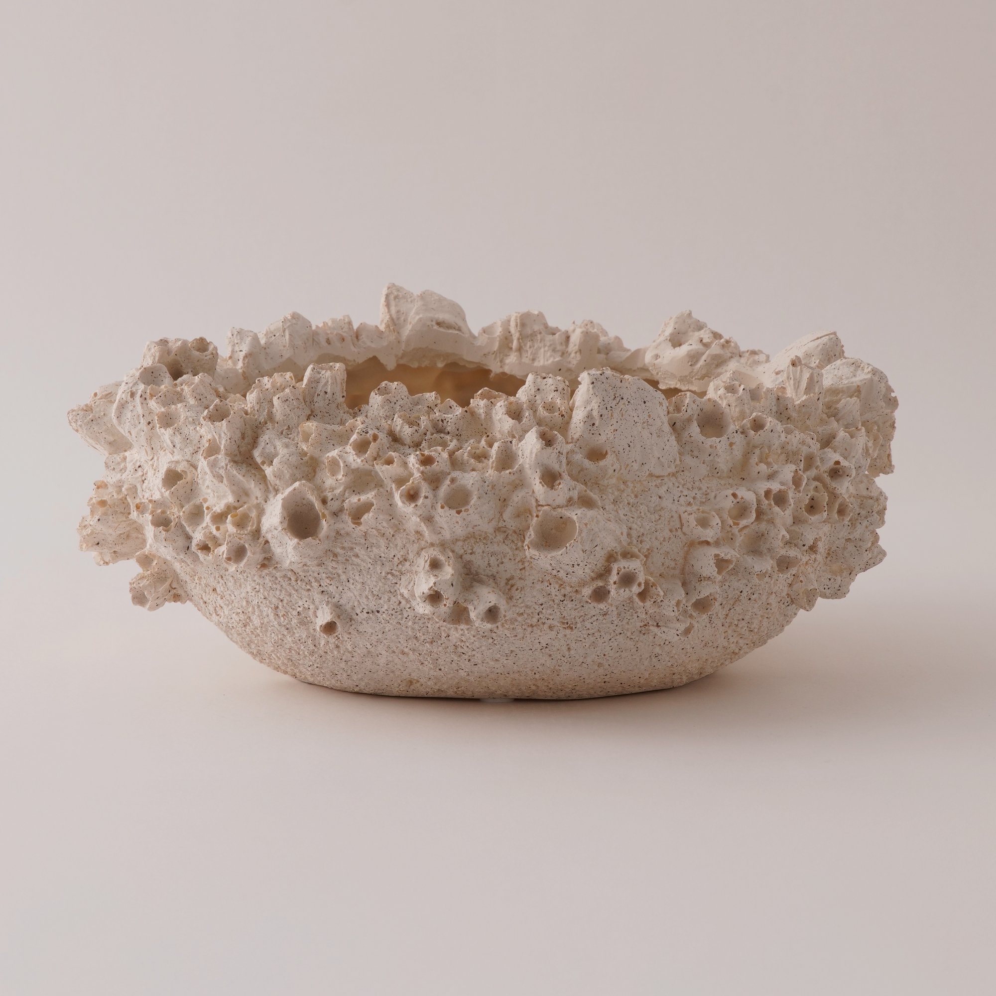 Homez Resin Decor Bowl, Beige 31.5*28.5*13.2 Cm