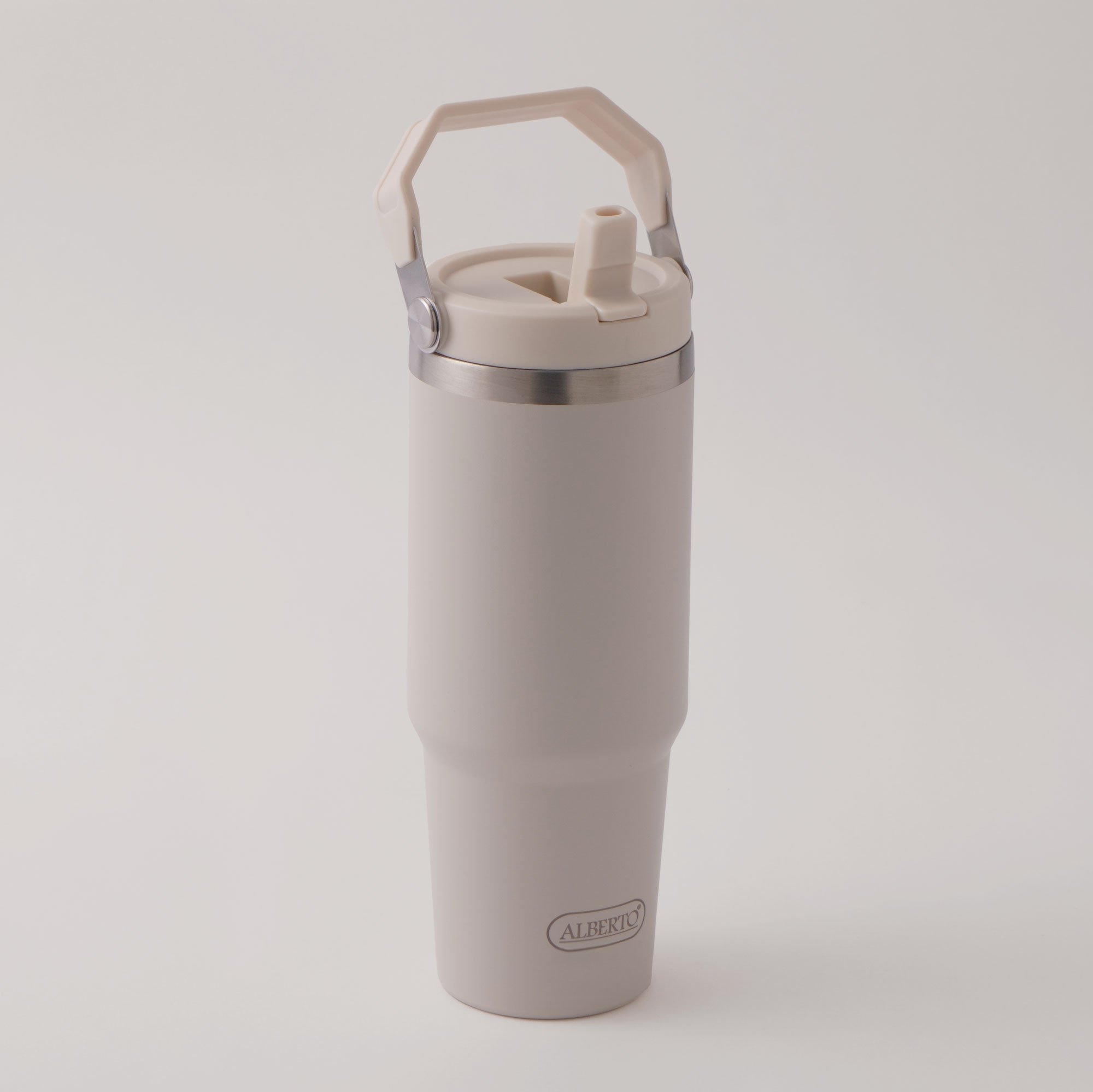 Alberto stainless steel double wall travel bottle, beige 900ml 9*10*24cm