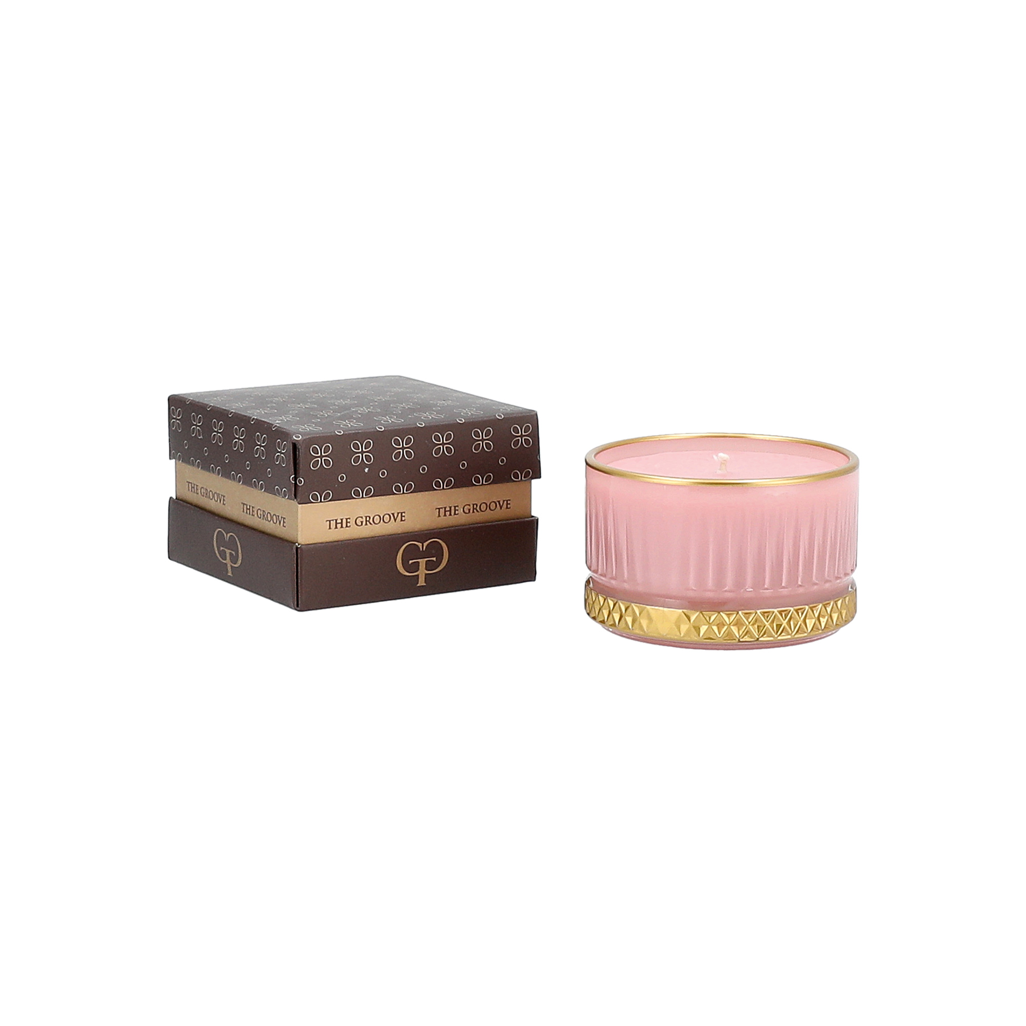 

Gloria gold candle 9*5.5 Cm Pink