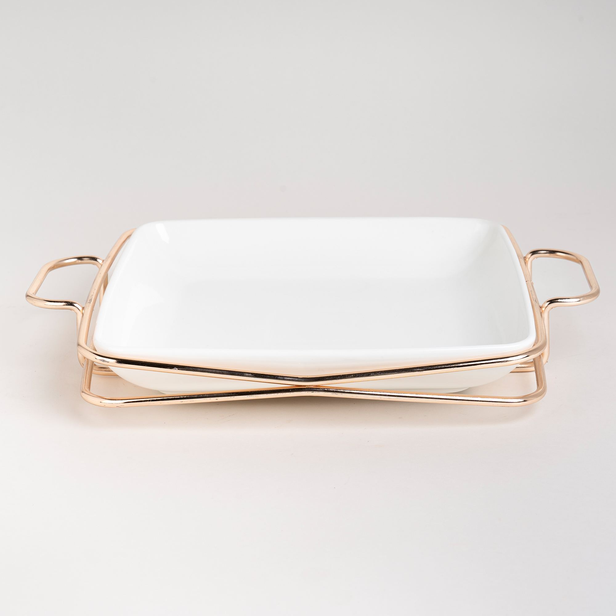 

Square Plate With Stand Silver