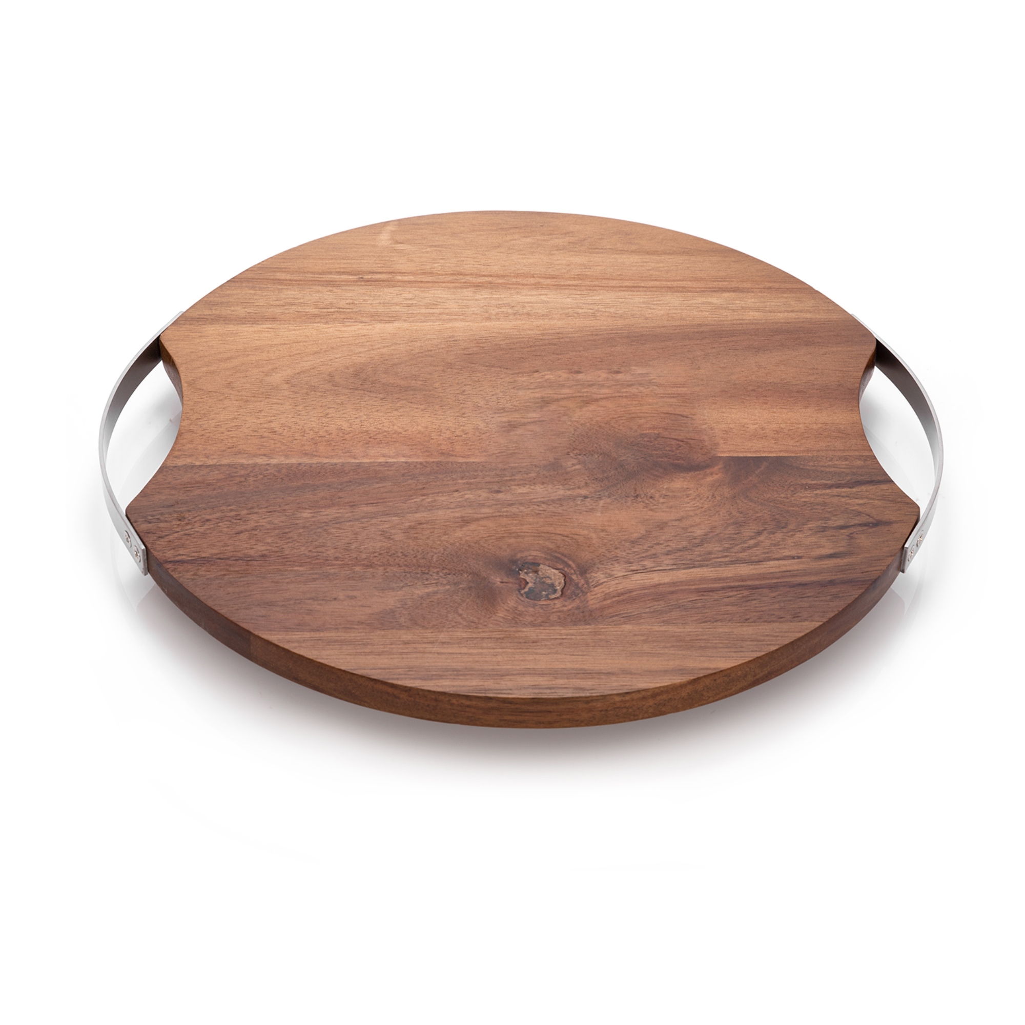 

Alberto Acacia Wood Round Serving Tray Dia:35 Cm