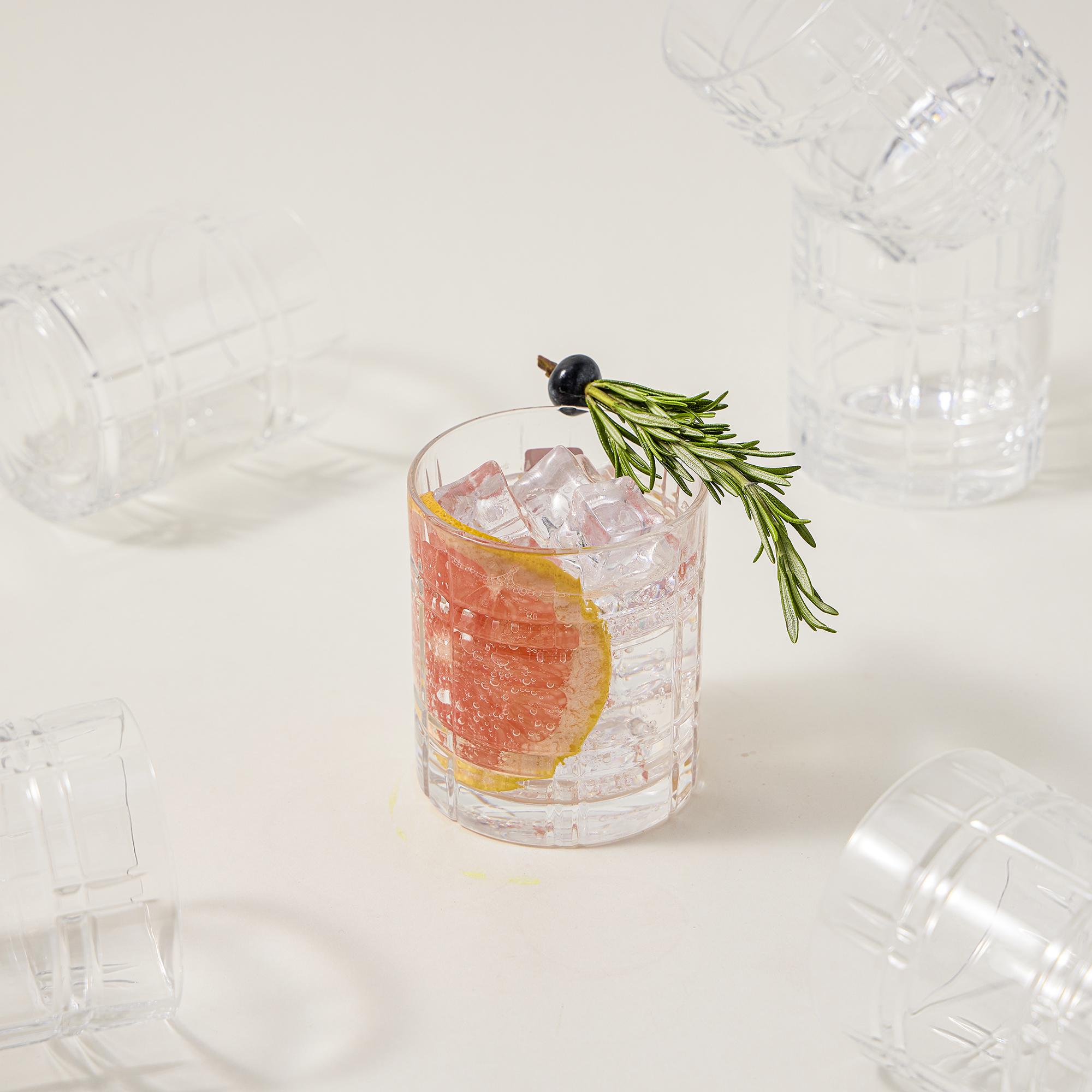 

RCR transparent crystal glassware 6 pcs set