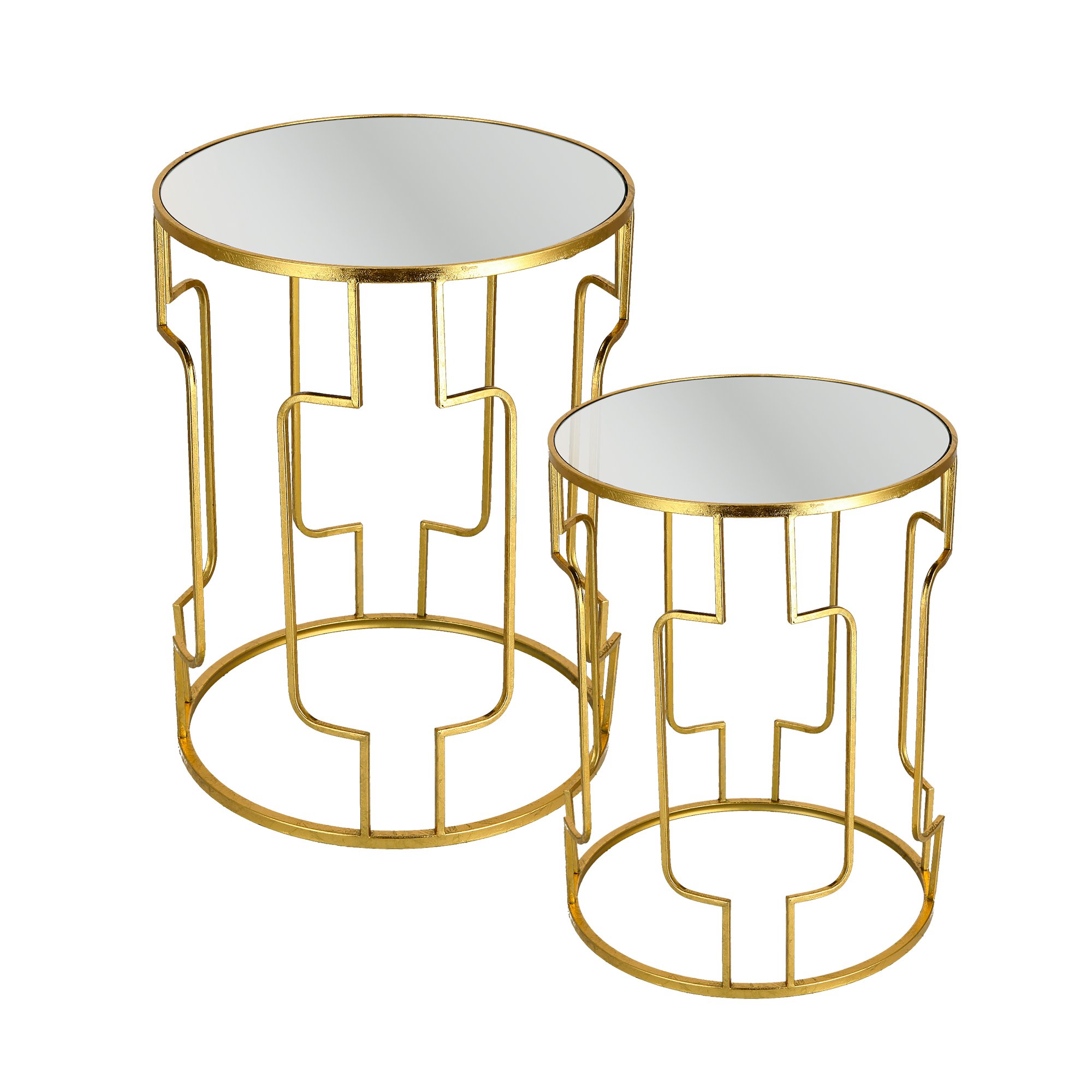

Nested Table Set Of 2 Gold