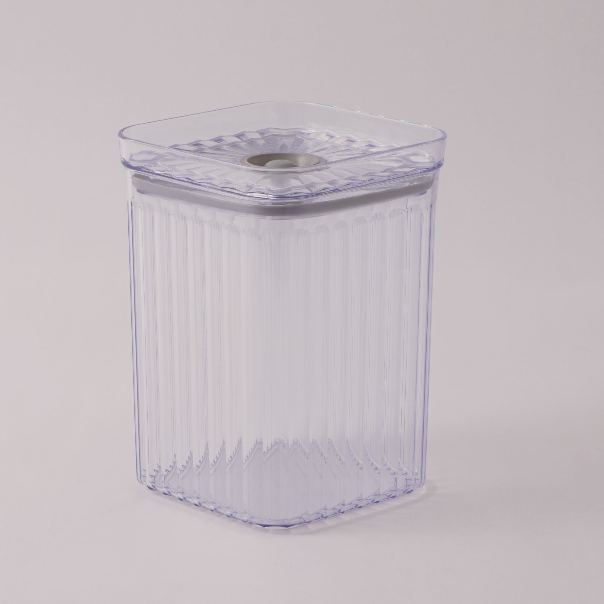 البرتو علبة طعام بلاستيك مخططة سعة 1.9 لتر