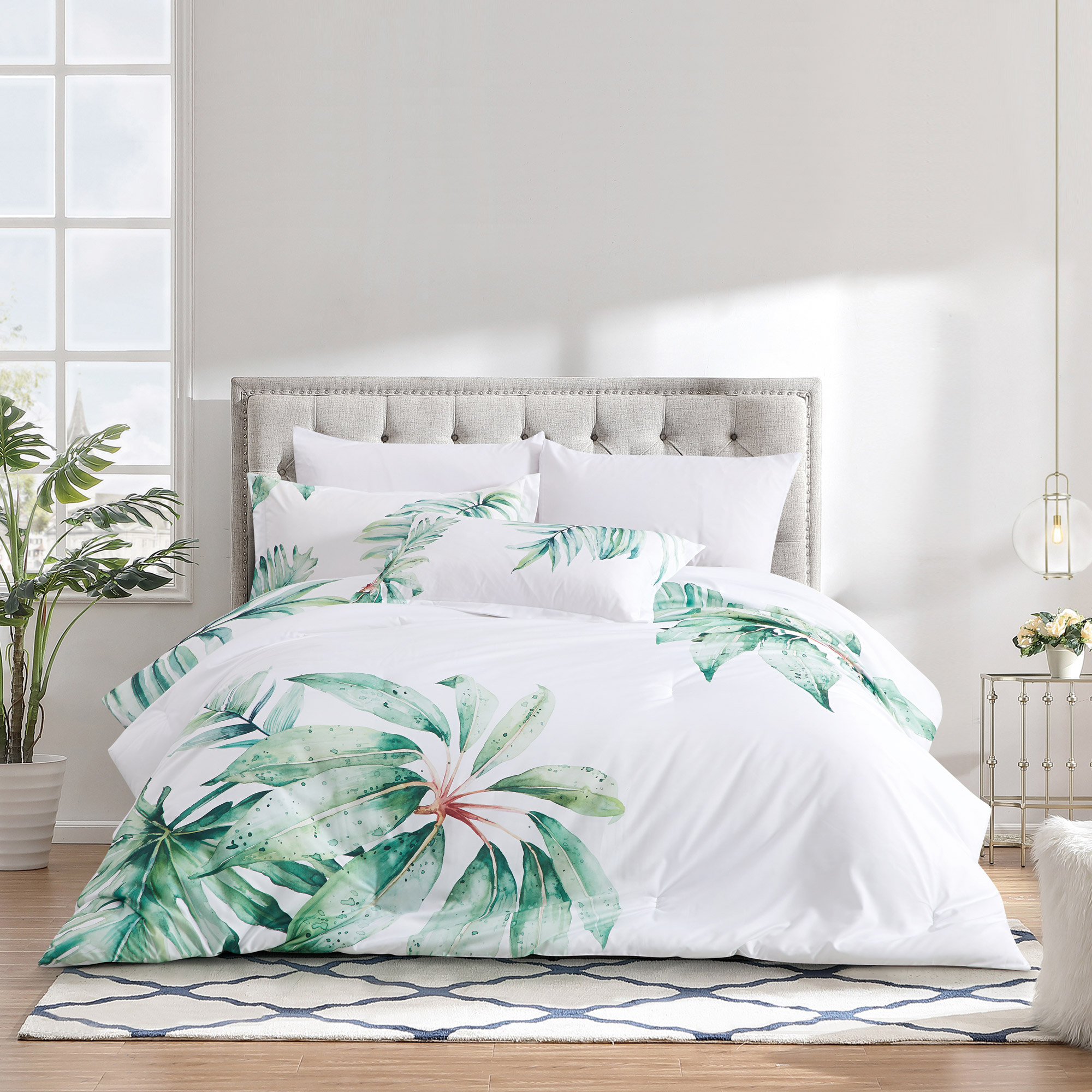 

Cottage microfiber twin comforter 4 Pcs set, multicolor, 160*220Cm