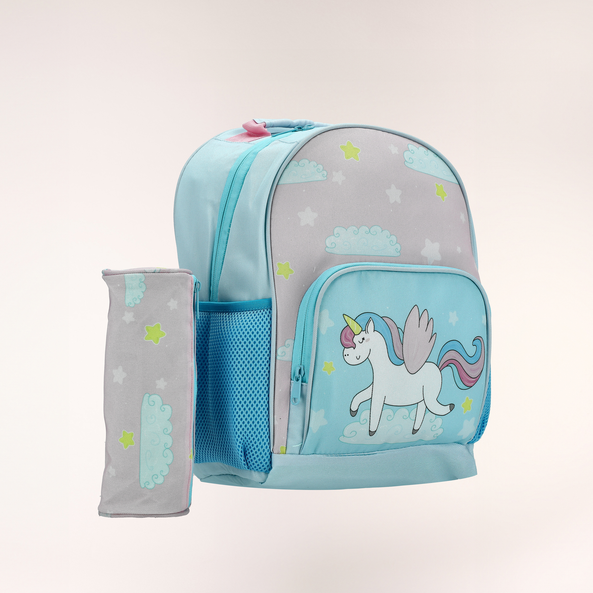 

Small backpack with pencil case ,12 inches , Unicorn