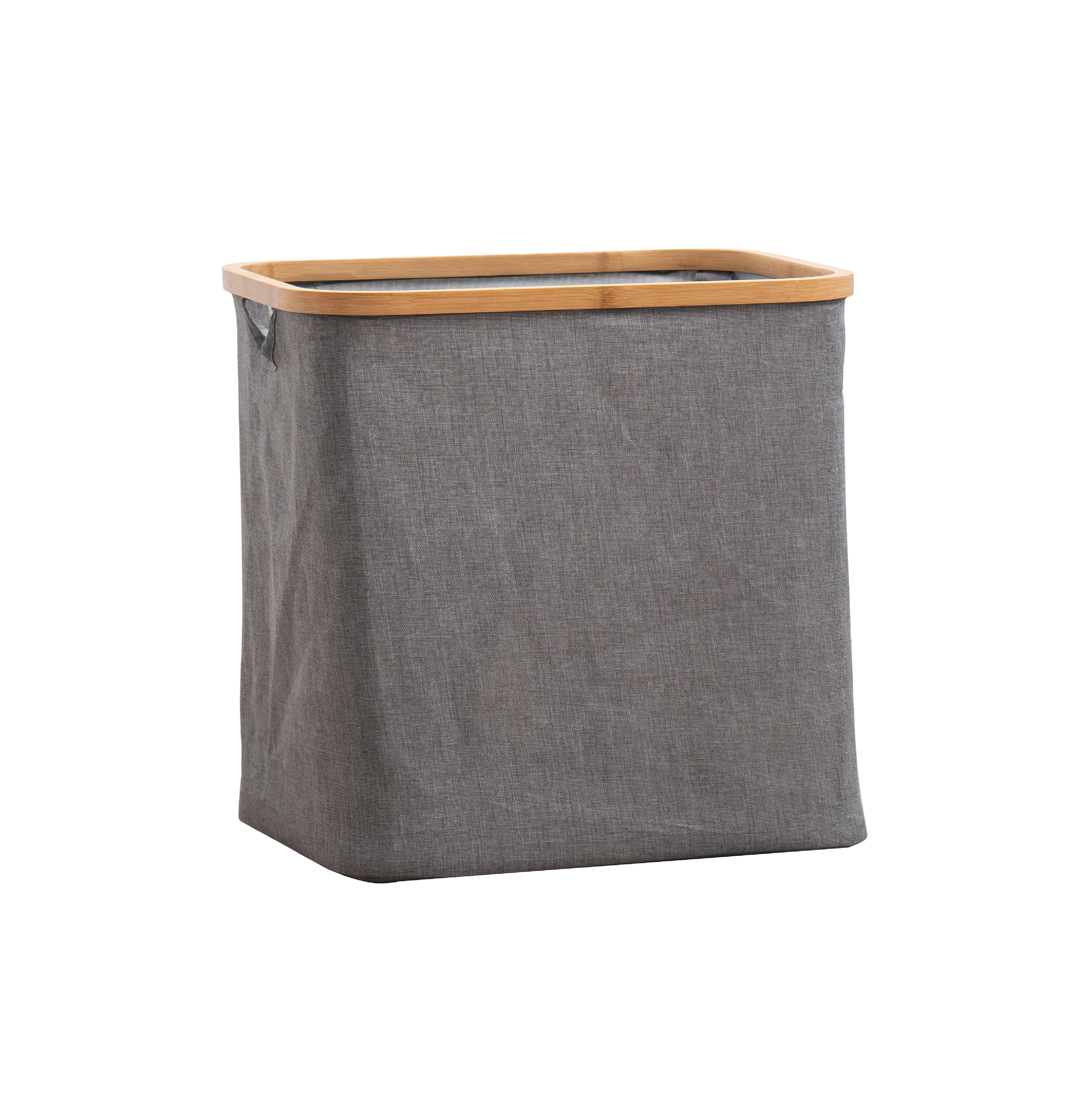 

Fabric & Bamboo Basket 40.5*33*40Cm