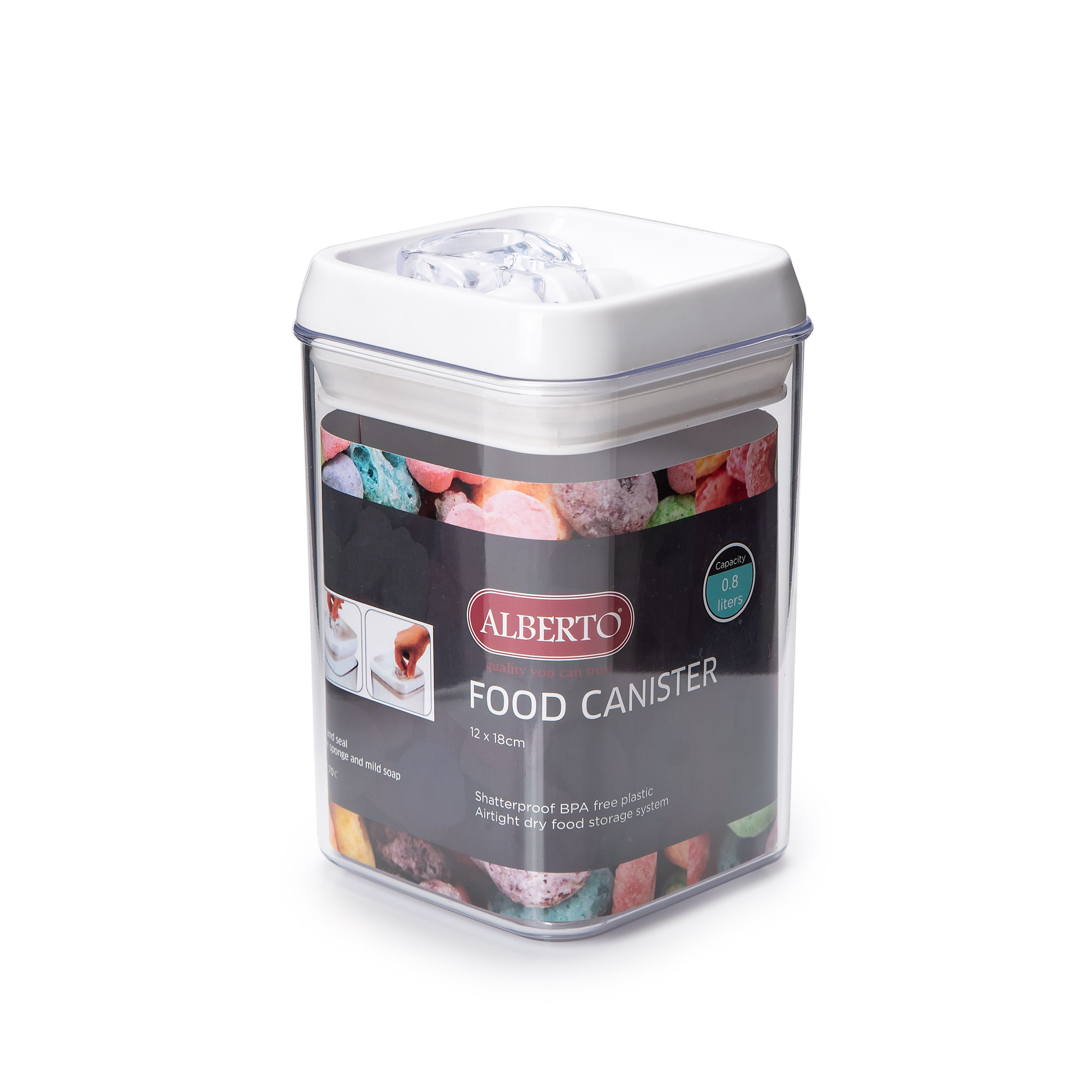 

SQUARE CONTAINER WHITE LID