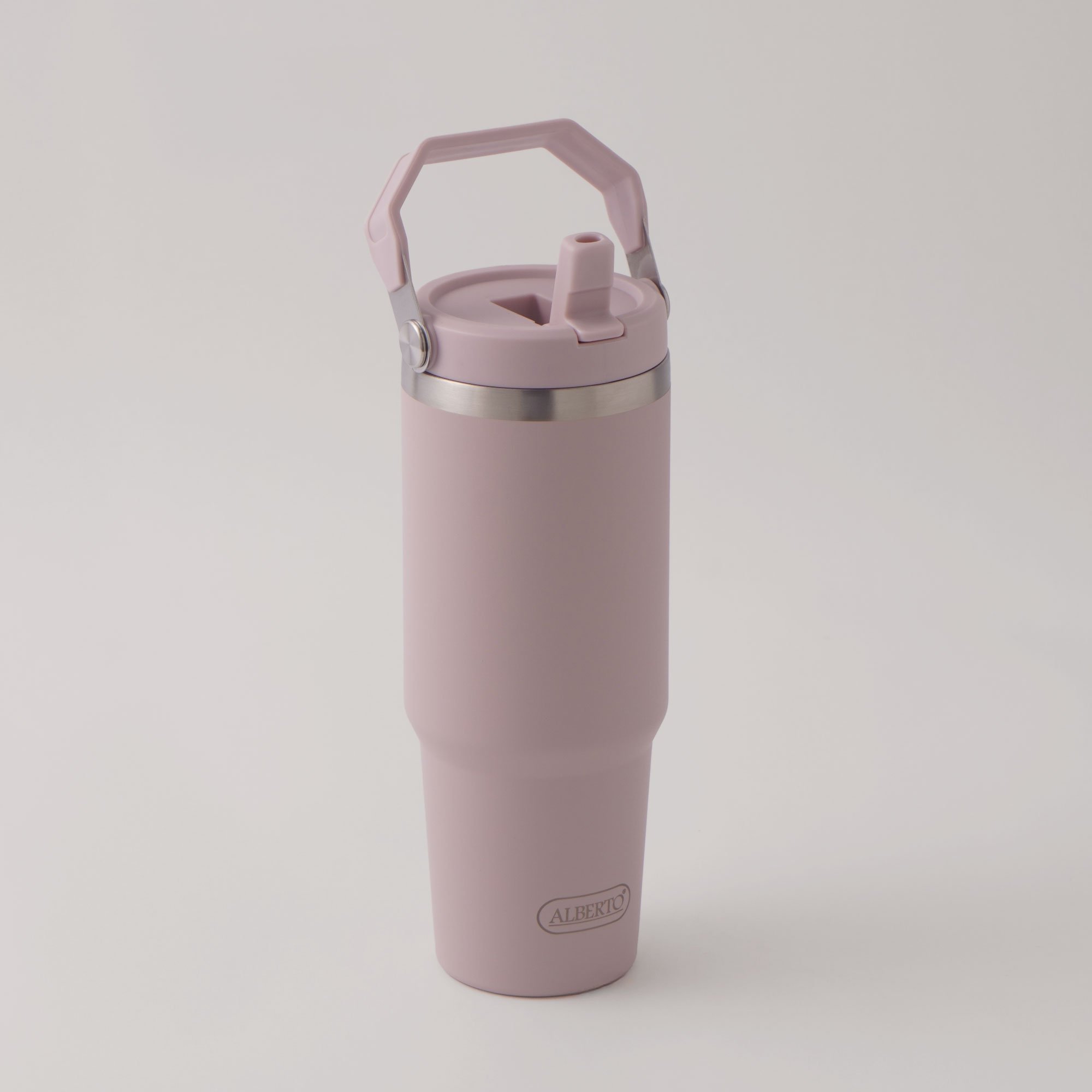 Alberto stainless steel double wall travel bottle, pink 900ml