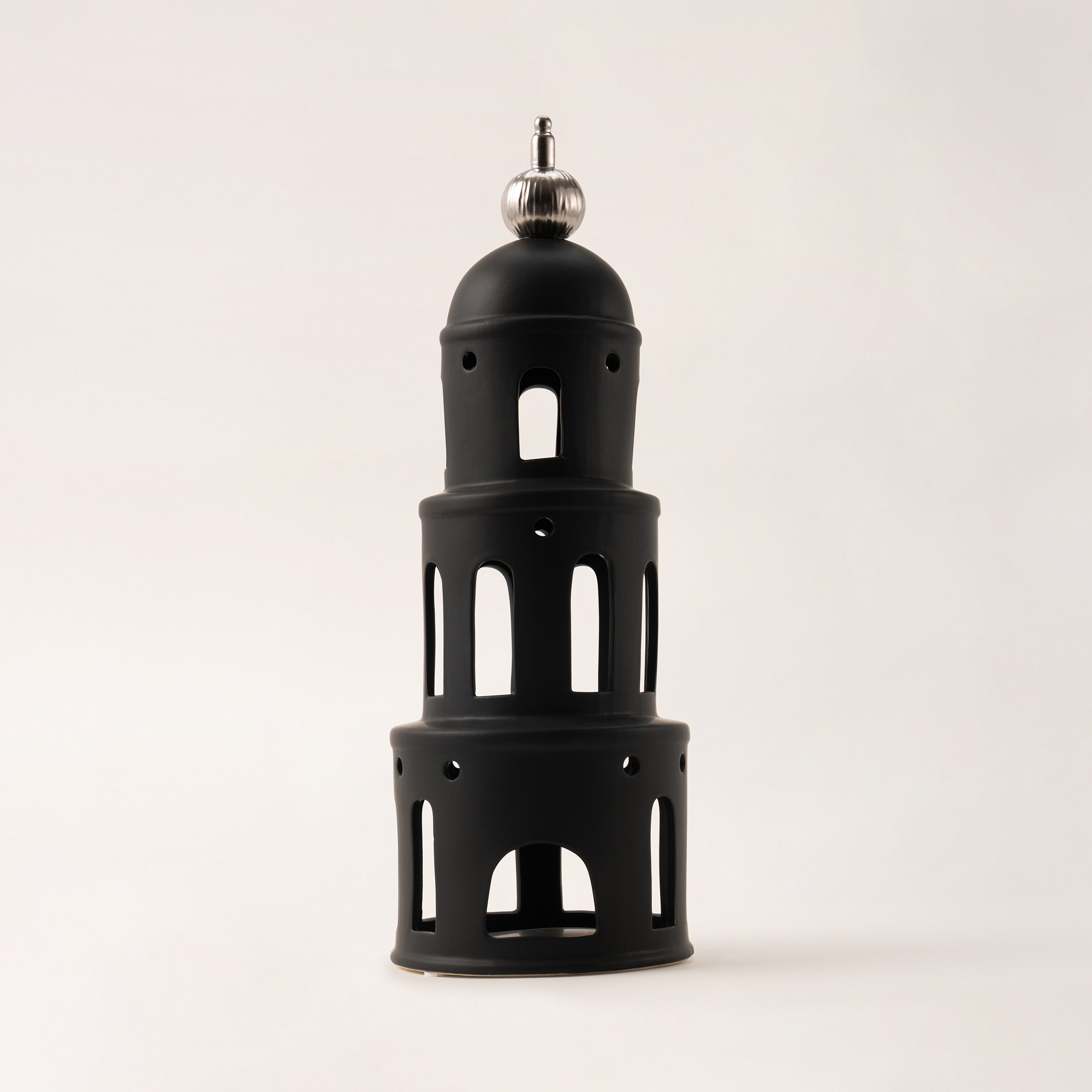 

Homez black ceramic candle holder 14.8*14.8*40.5 cm