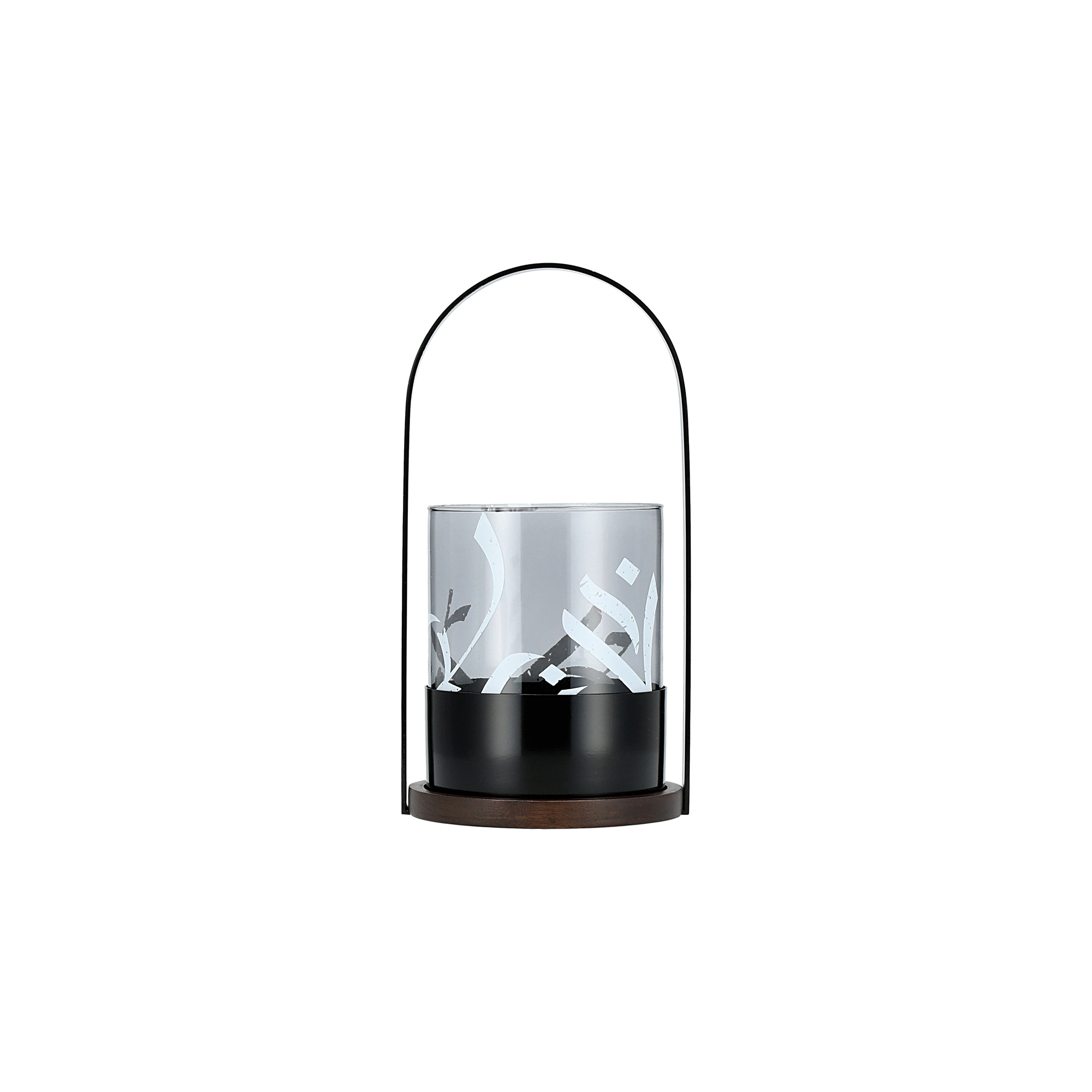 

Salam Metal and Glass Candle Holder Dia16 *Ht: 30 Cm