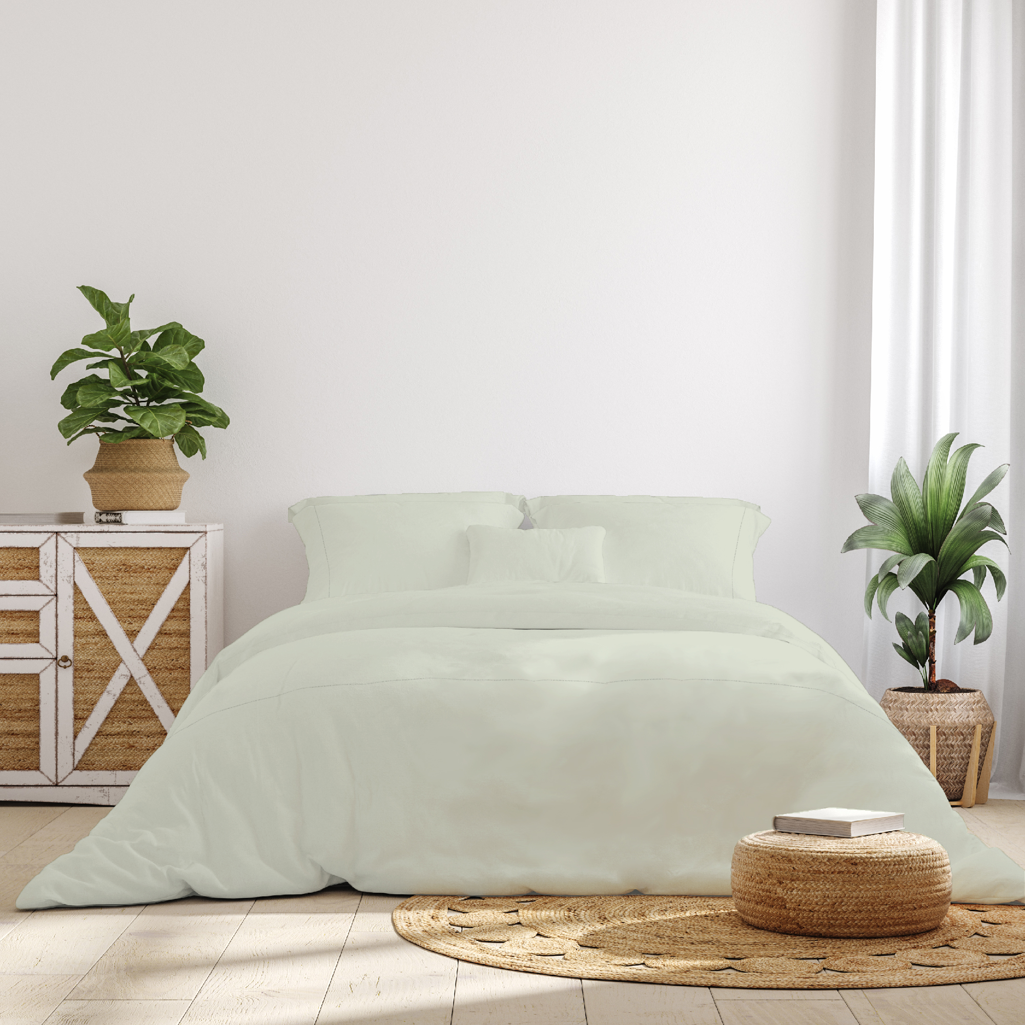 

Boutique blanche 500tc egyptian cotton super king duvet set 260*220 cm ,lilac