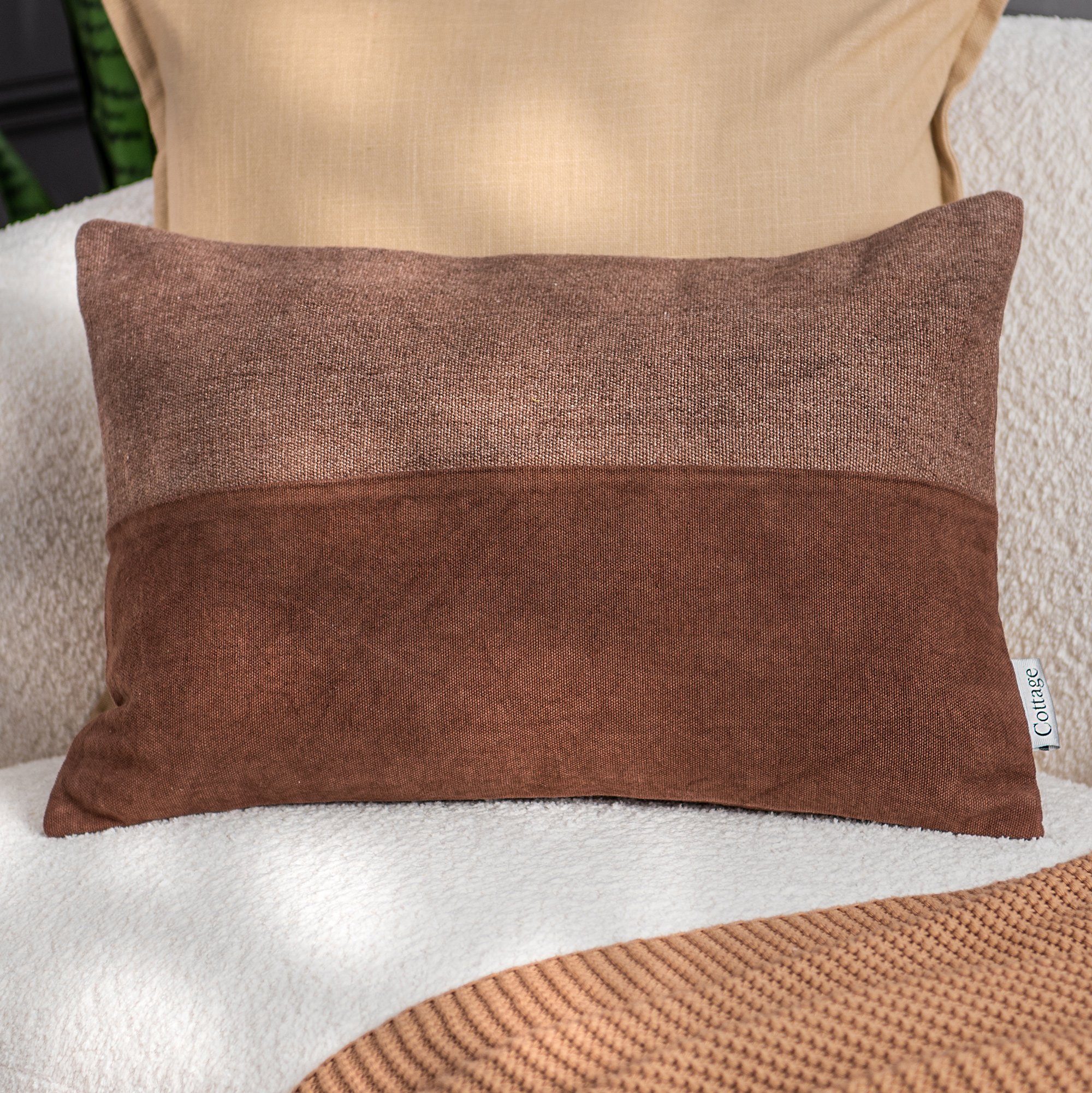 

Rectangular Plain Cotton Cushion 30*50 cm
