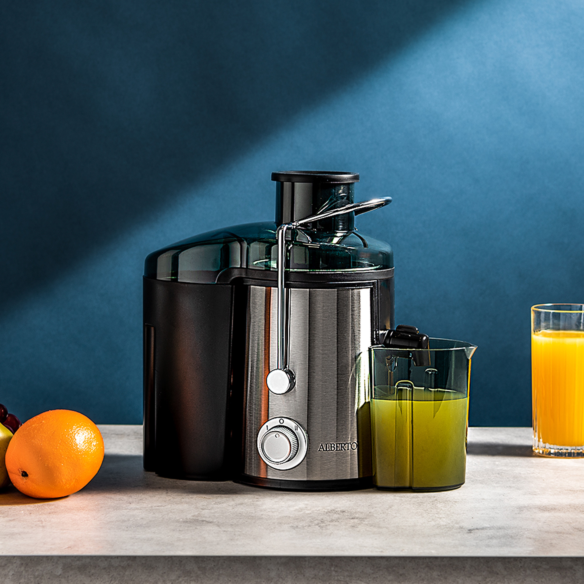 

Alberto 2 speeds steel juicer, 500 W, 1.5 L