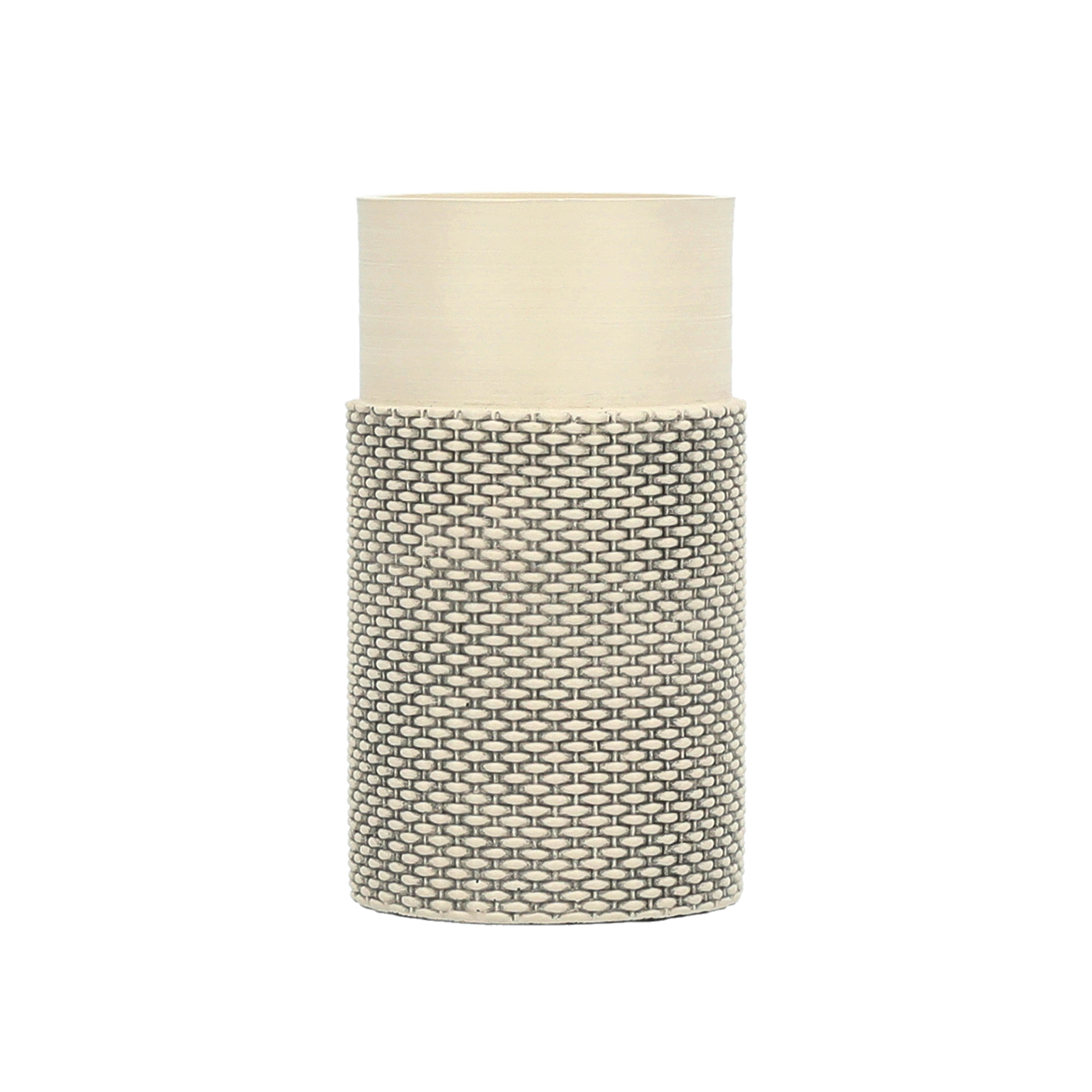 

Waraq Ceramic Candle Holder 9.5*9.5*17.5 Cm