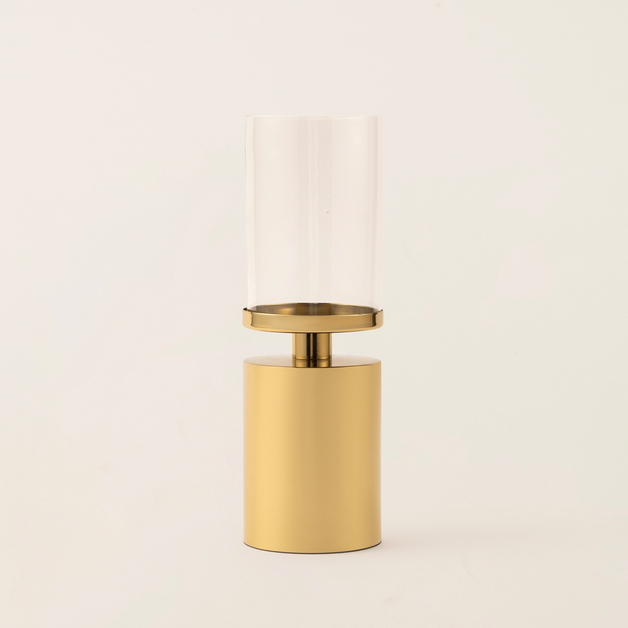 

Oulfa collection glass and gold metal large candle holder 35*18*33 cm