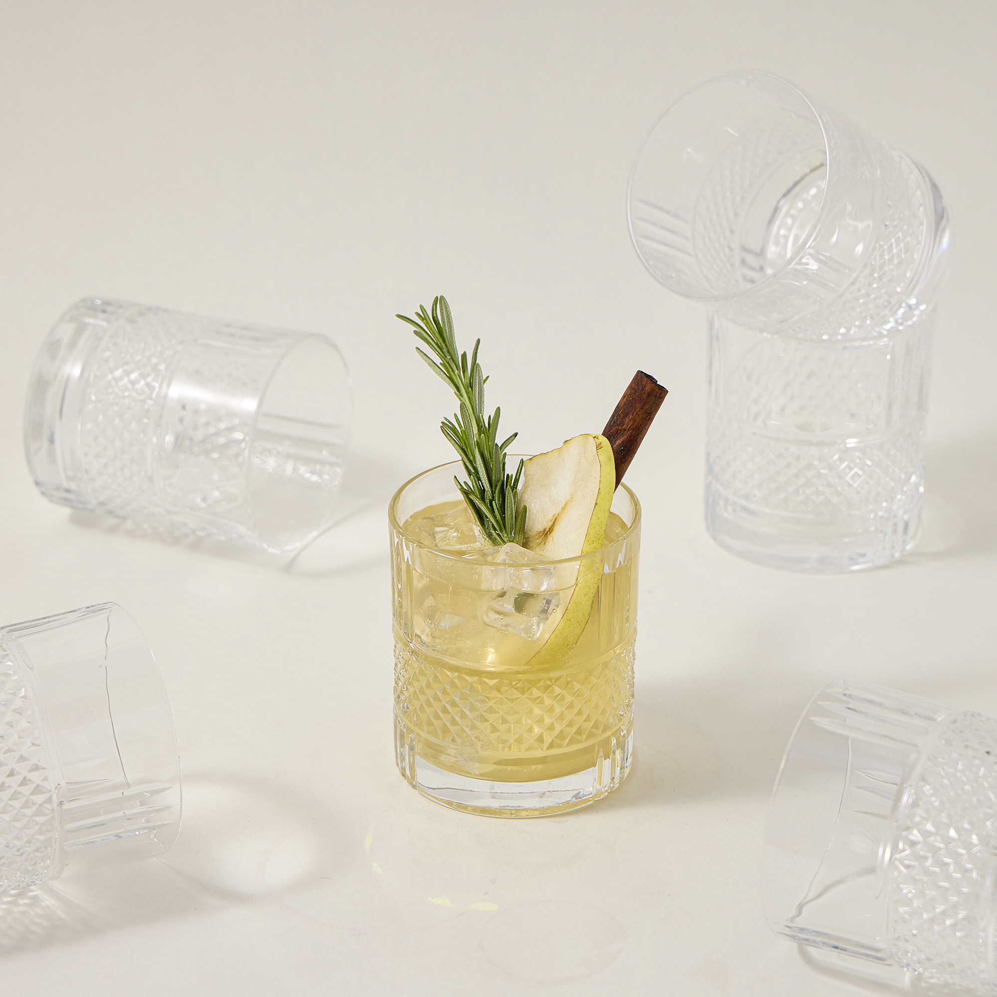 

RCR transparent crystal glassware 6 pcs