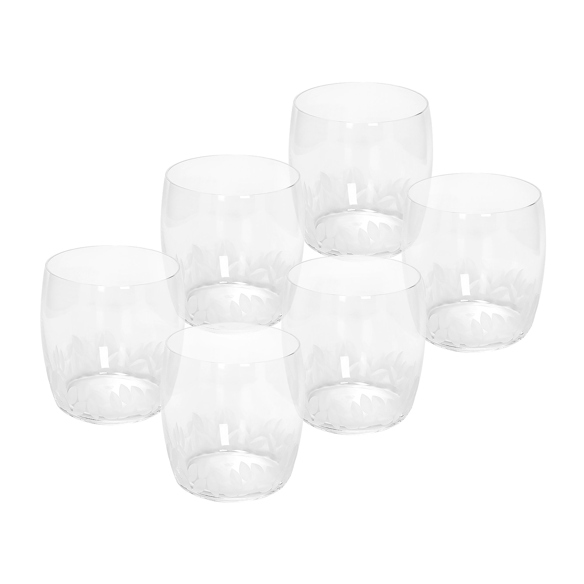 

Rcr 6 Pcs Crystal Tumblers Fiordaliso Dof