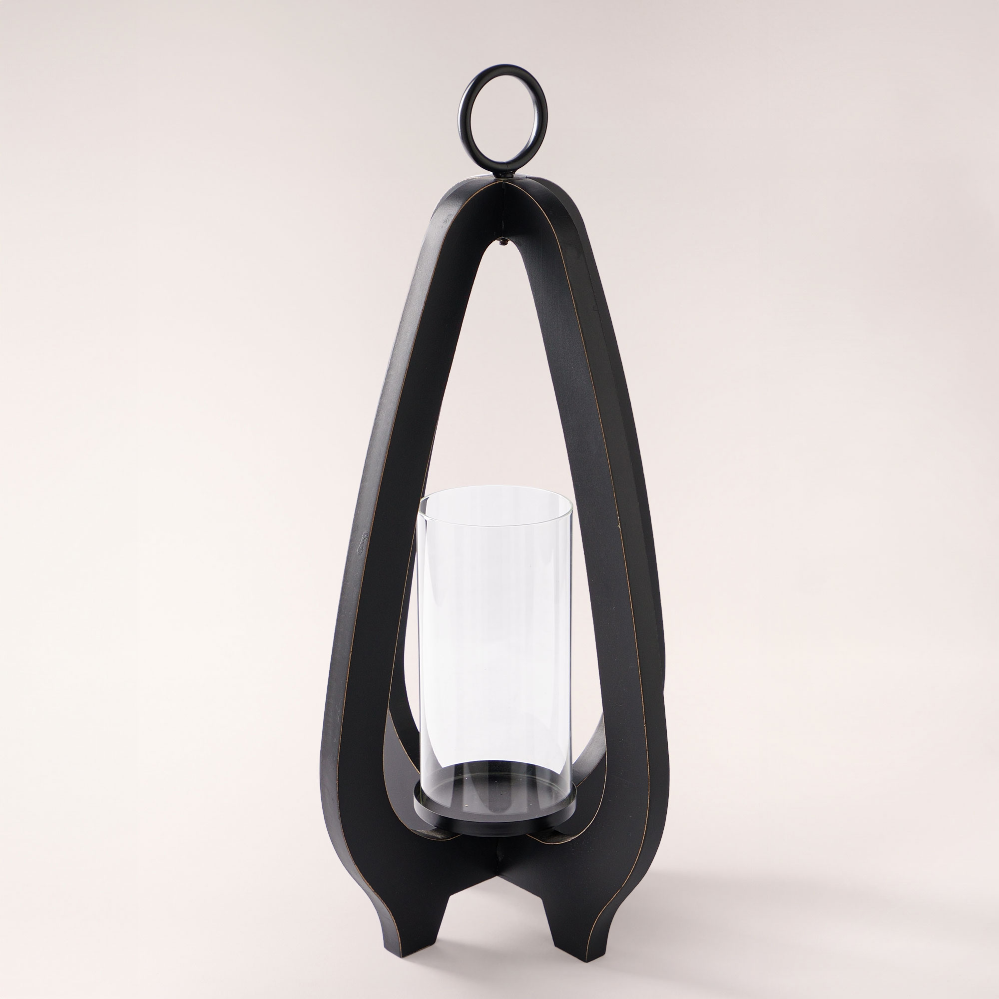 

Black lantern, 28*28*55 cm