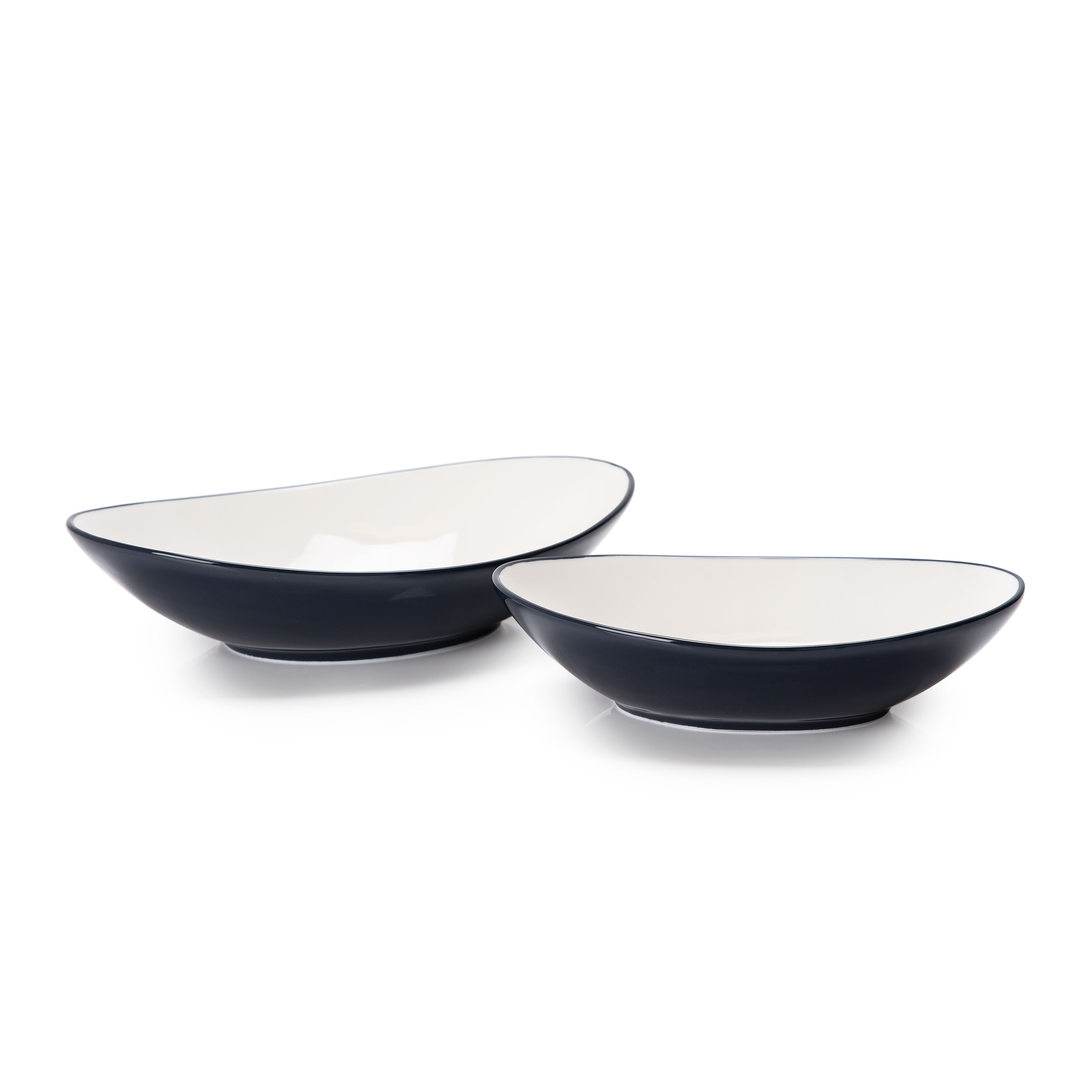 

Rio Oval Bowl 2 Pieces Set Blue Glaze