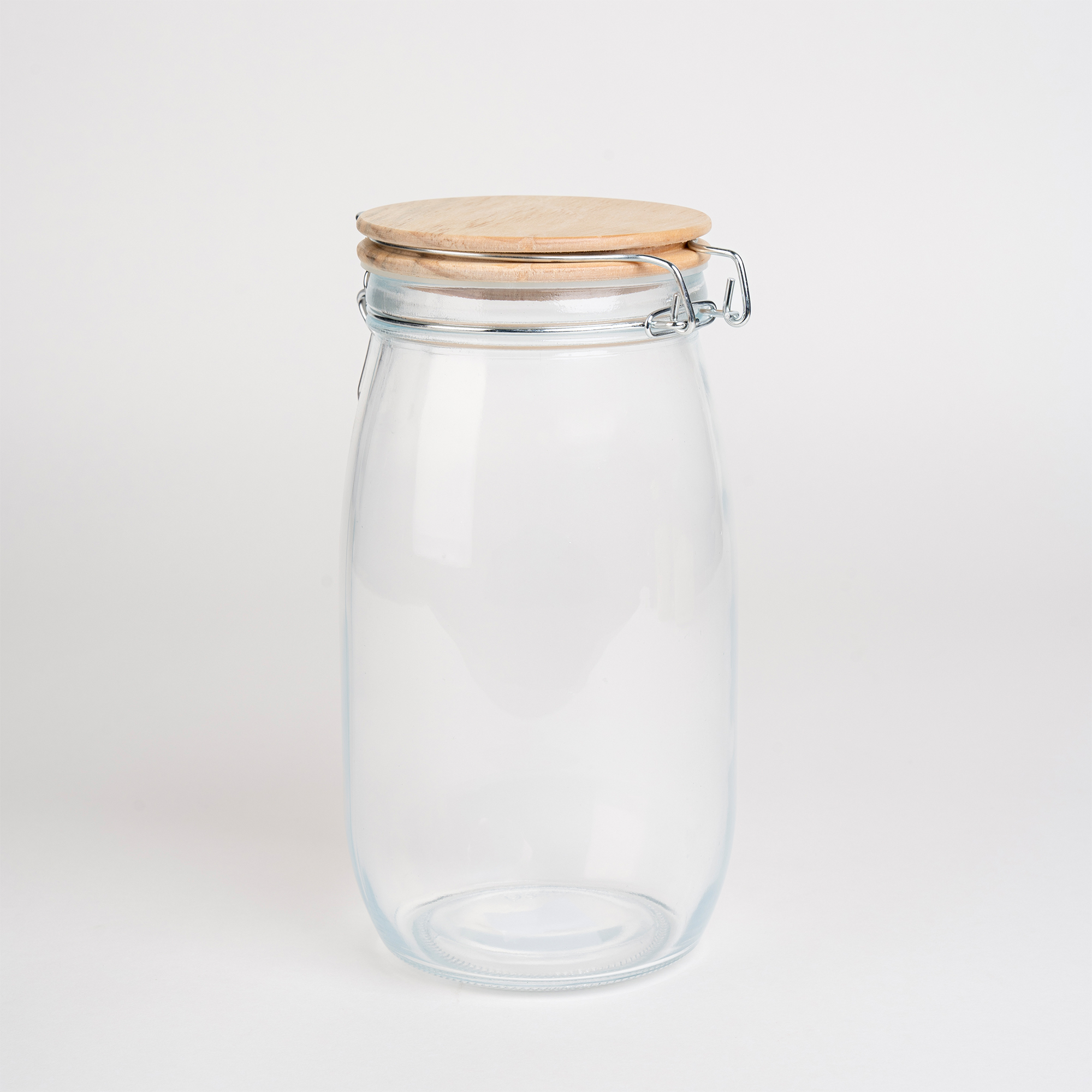 

Alberto Glass Jar With Wooden Clip Lid