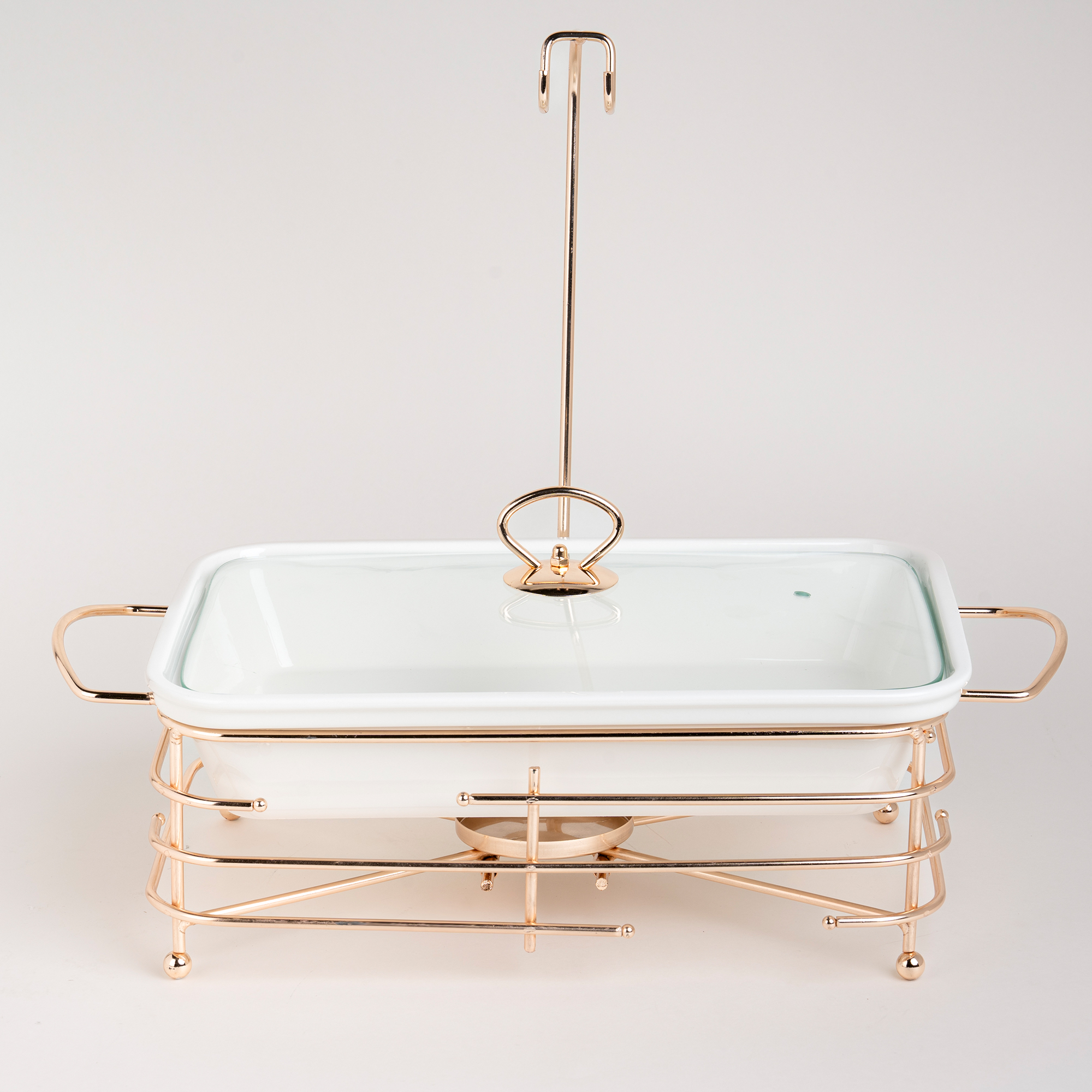 

Rectangle Casserole With Warmer Stand