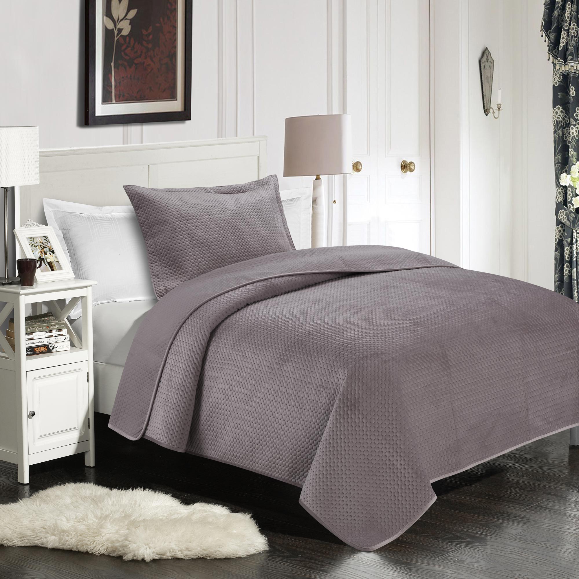 

3 Pcs Velvet Bedspread
