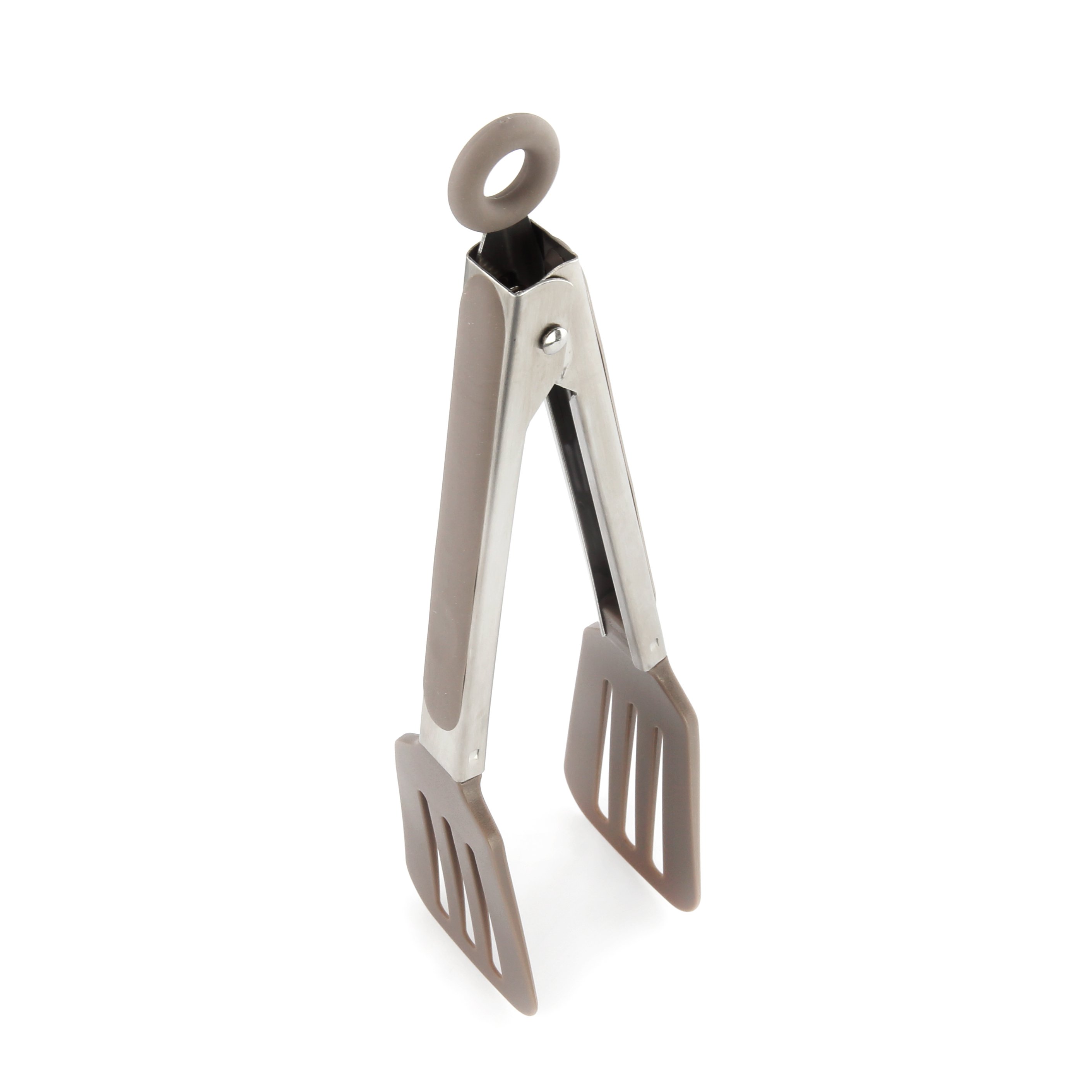 

Alberto Silicone Food Tong With Steel Handle Brown Color