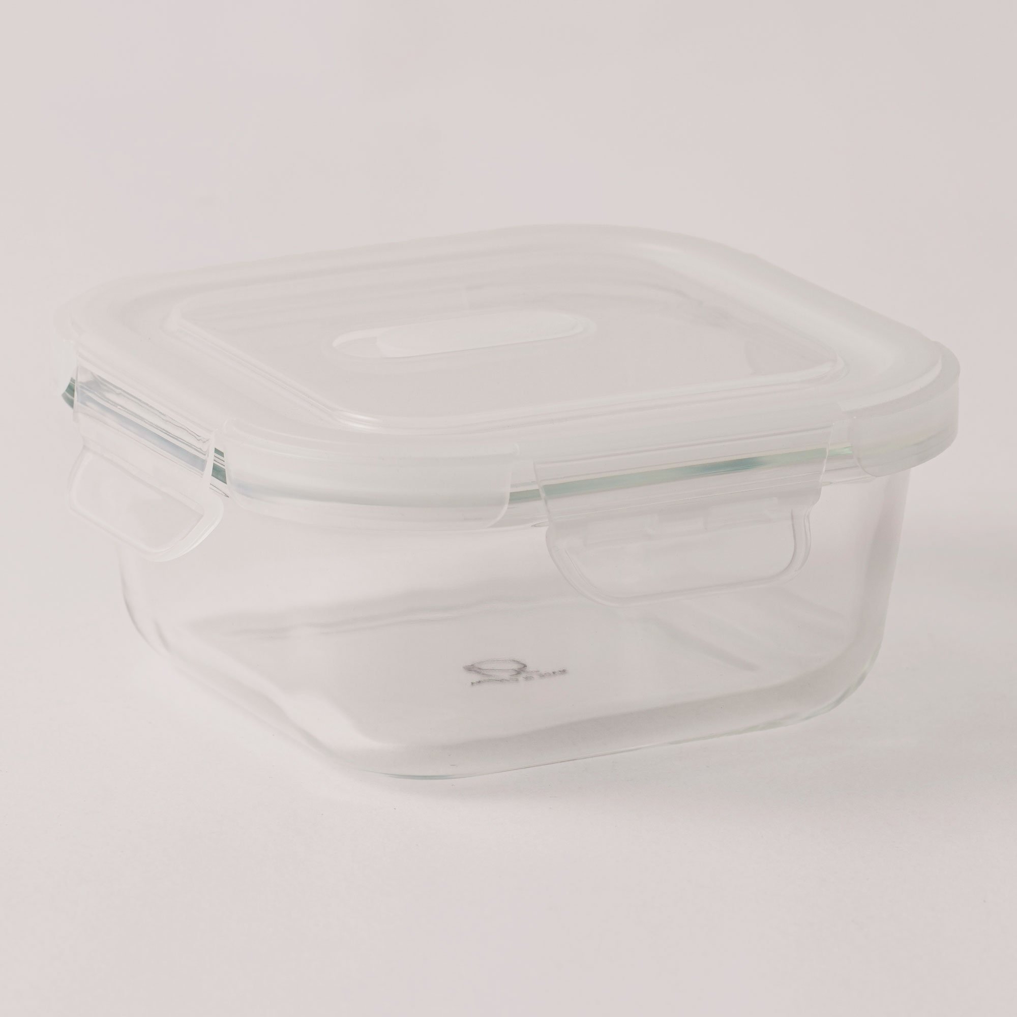  البرتو حافظة طعام زجاج مربعة 300 مل مع غطاء بفتحة تهوية