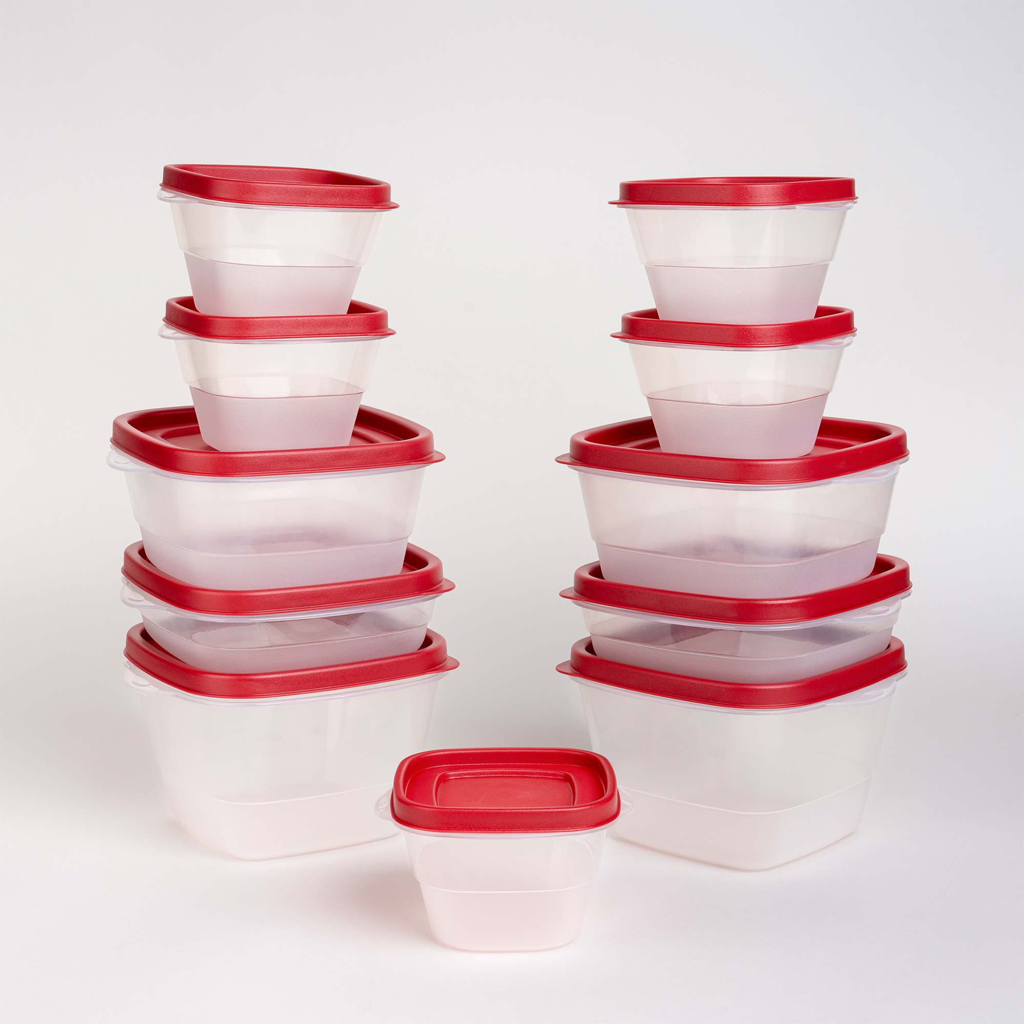 

Alberto transparent plastic food container with lids 22 pcs