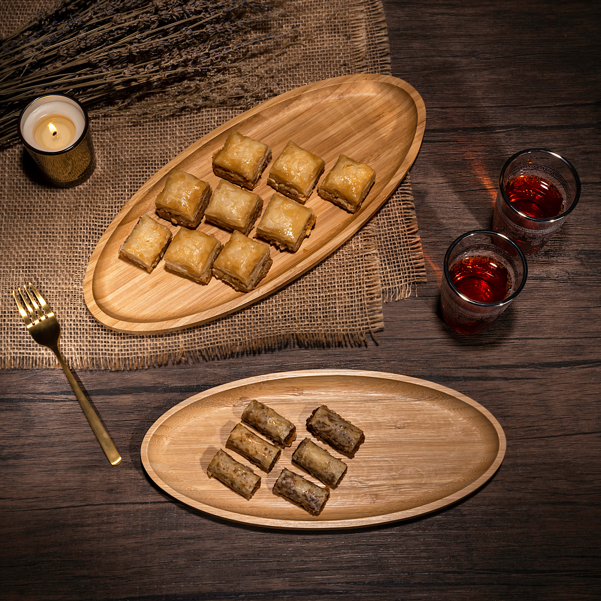 

Alberto Bamboo Oval Serving Dish