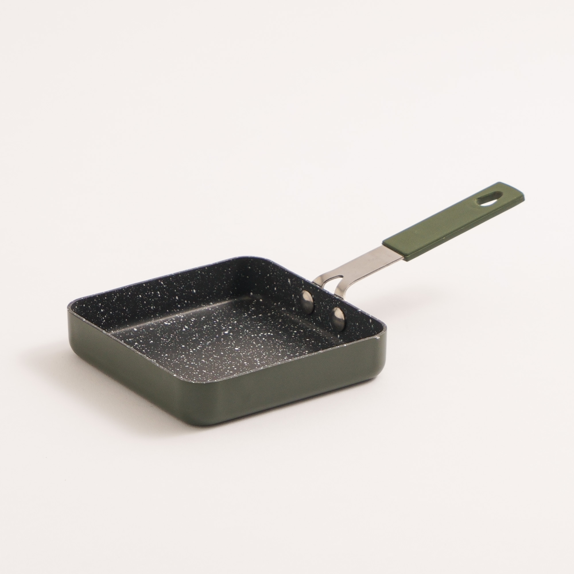 

Alberto green square pan with silicone handle 12*12*2 cm