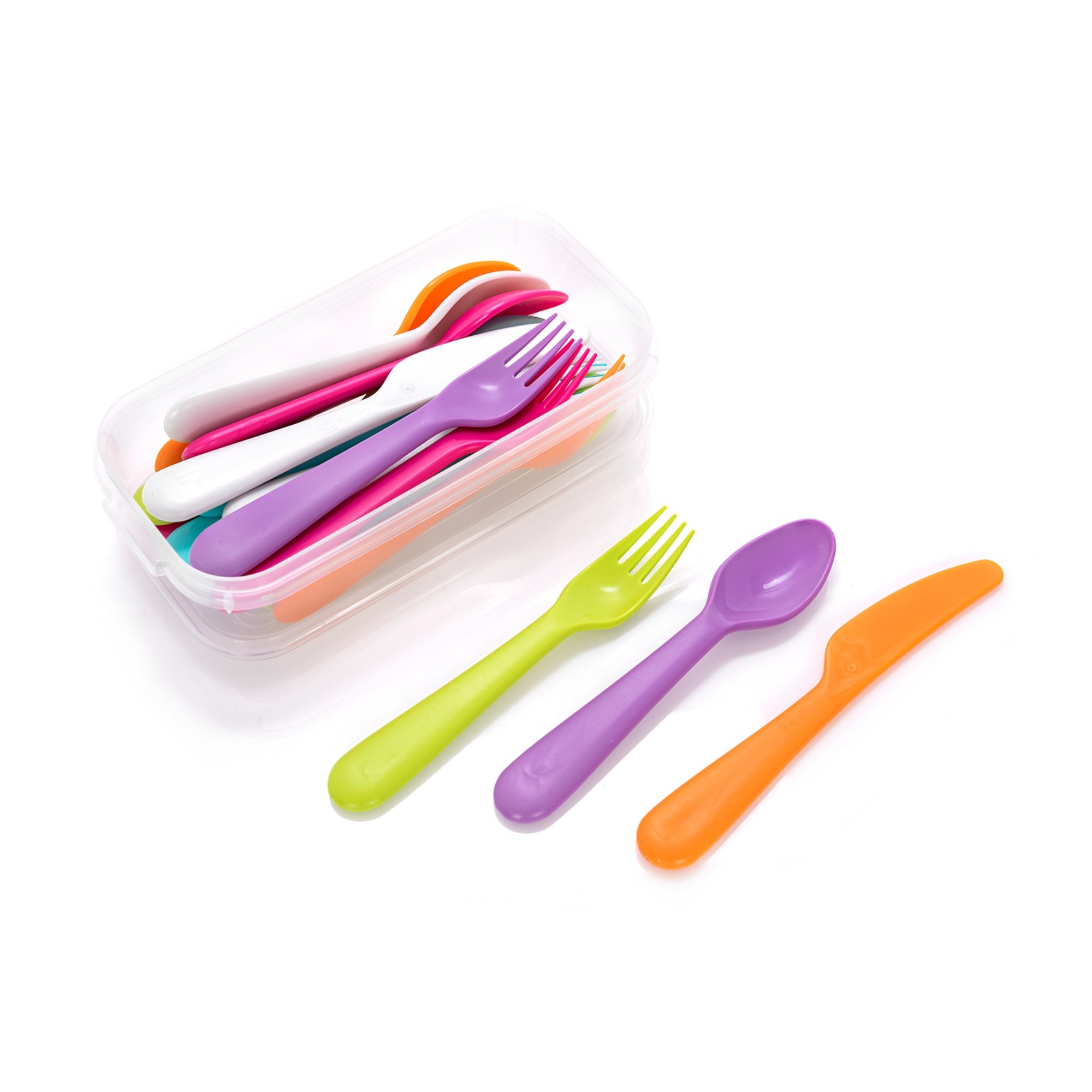

Alberto 18 Pieces Plastic Cutlery Set Colors