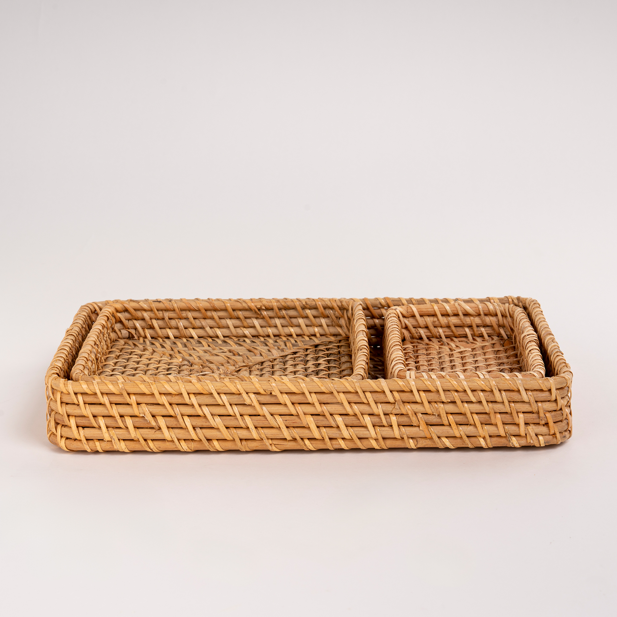 

3Pcs Rattan Tray Santorini