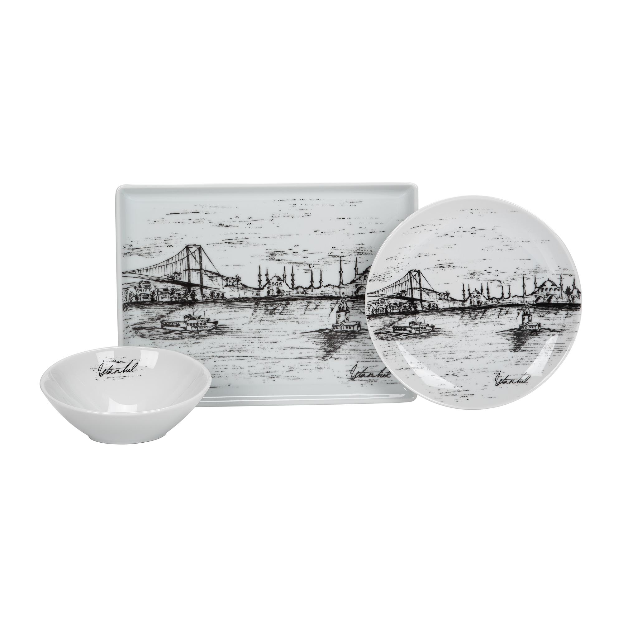 

Porland 12 Pcs Dinner Set Serve 4 Person,Istanbul