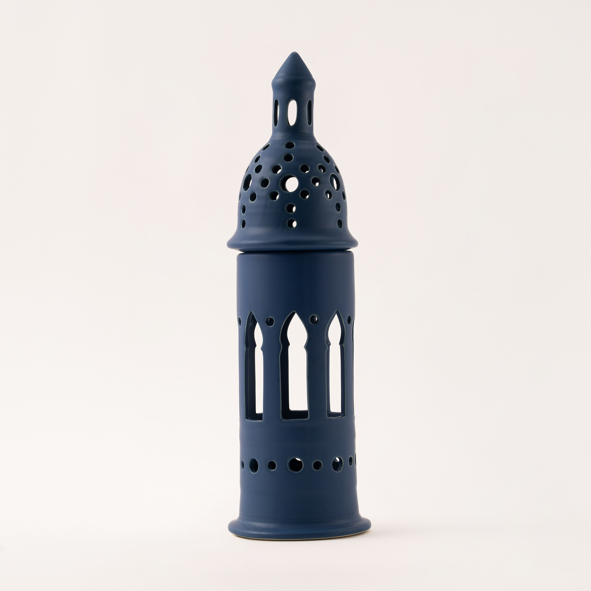 

Homez dark blue metal candle holder 11.3*11.3*38.2 cm