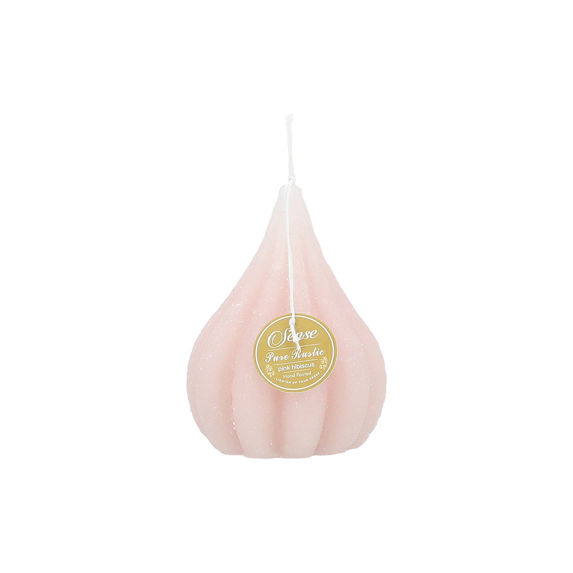 

Pear Shape Candle Rustic Pink 7.5*10 cm